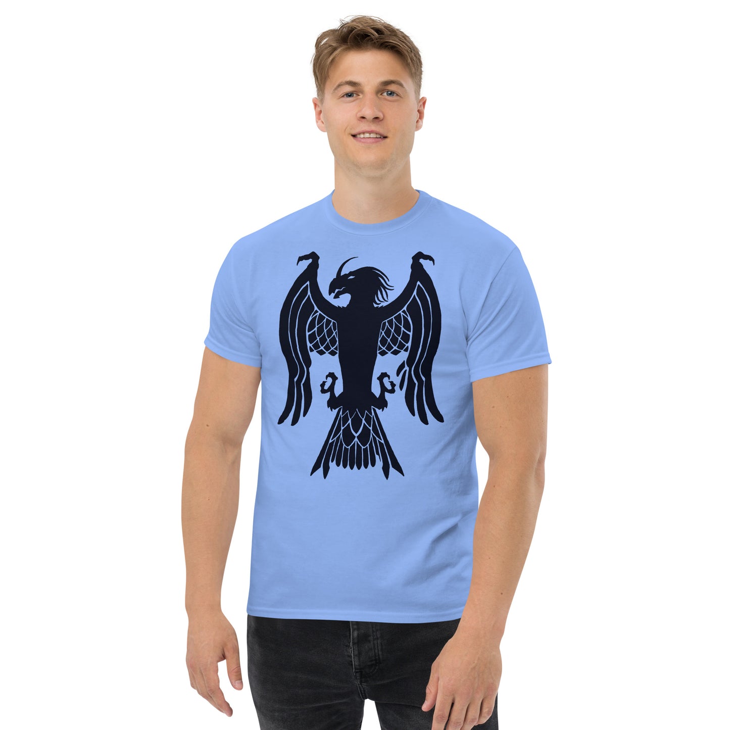 Men’s Classic Tee “Dragon Hawk” Crest Front/Adventurers Back