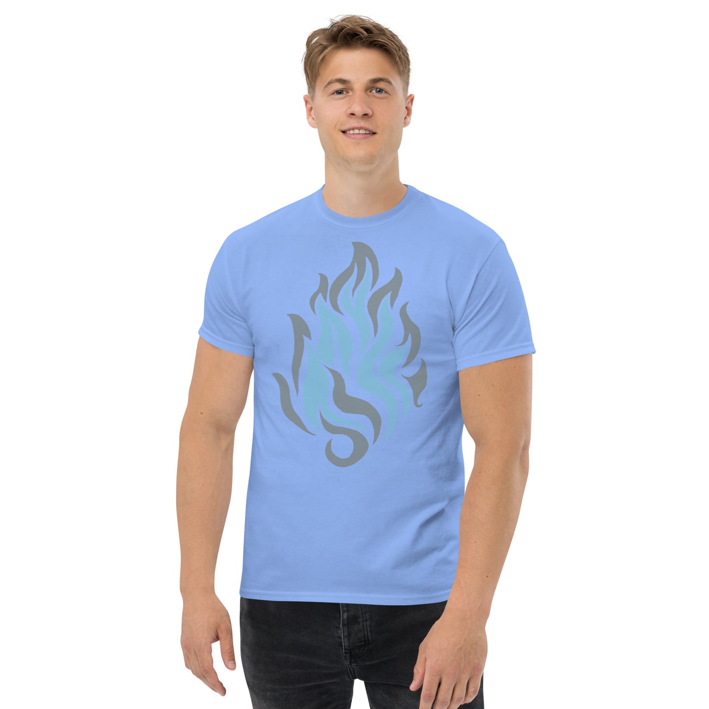 Men’s Classic Tee “Silver Flame” Crest Front/Adventurers Back