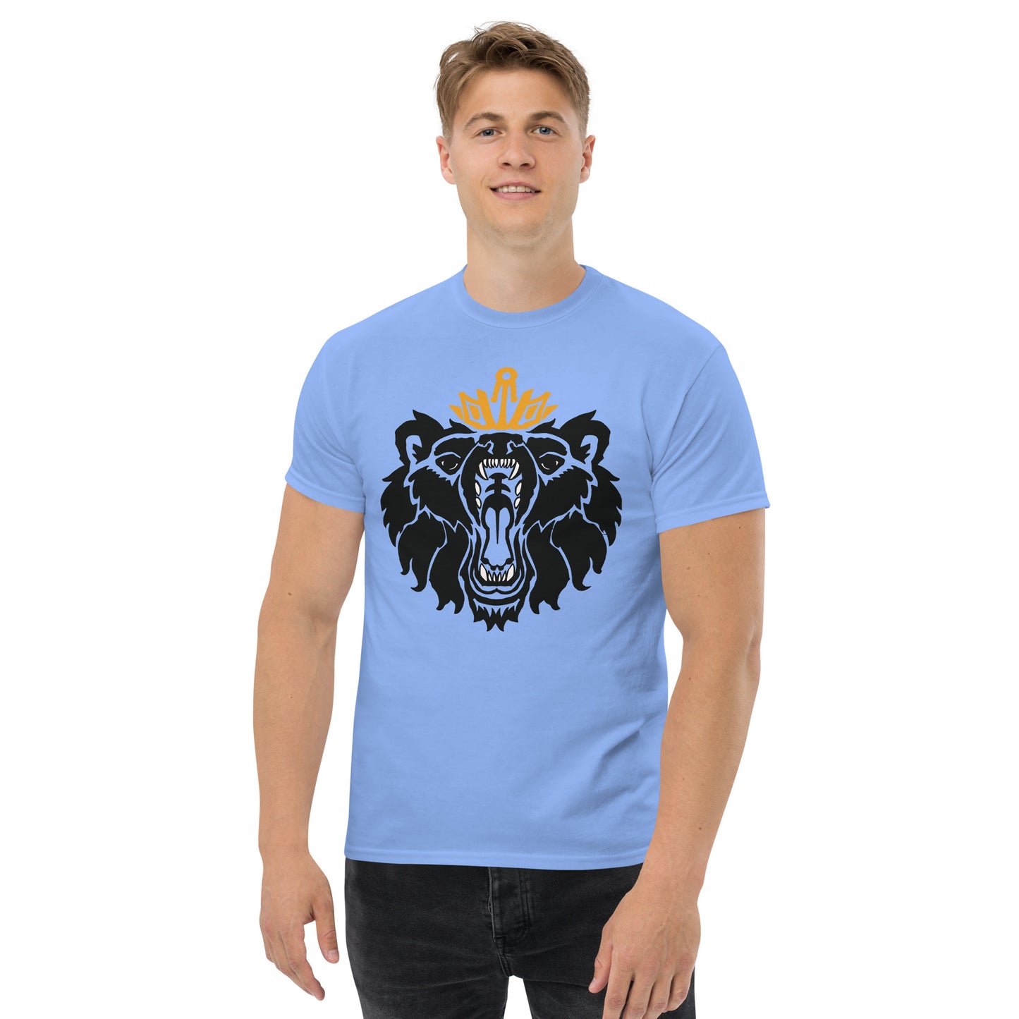 Men's Classic Tee “Royal Bear” Crest Front/Adventurers Back