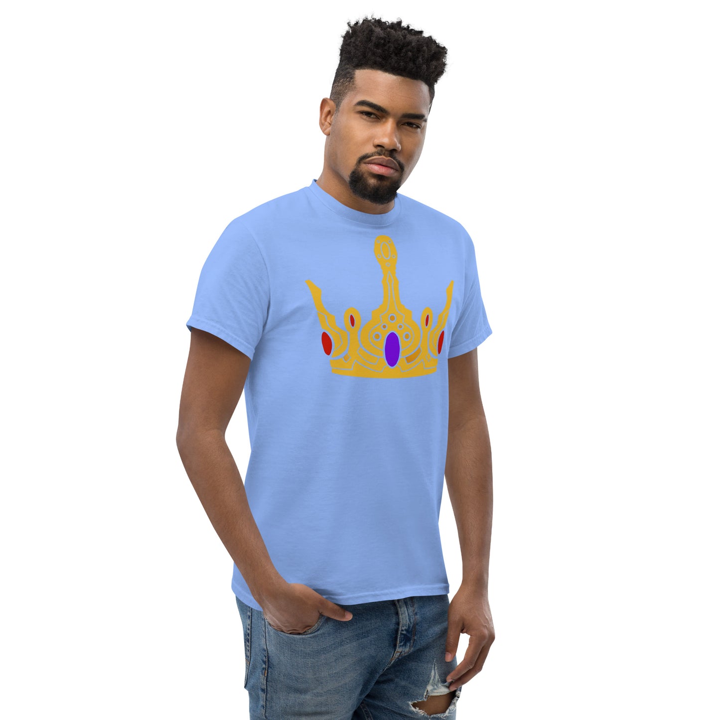 Men’s Classic Tee “Gold Crown” Crest Front/Adventurers Back