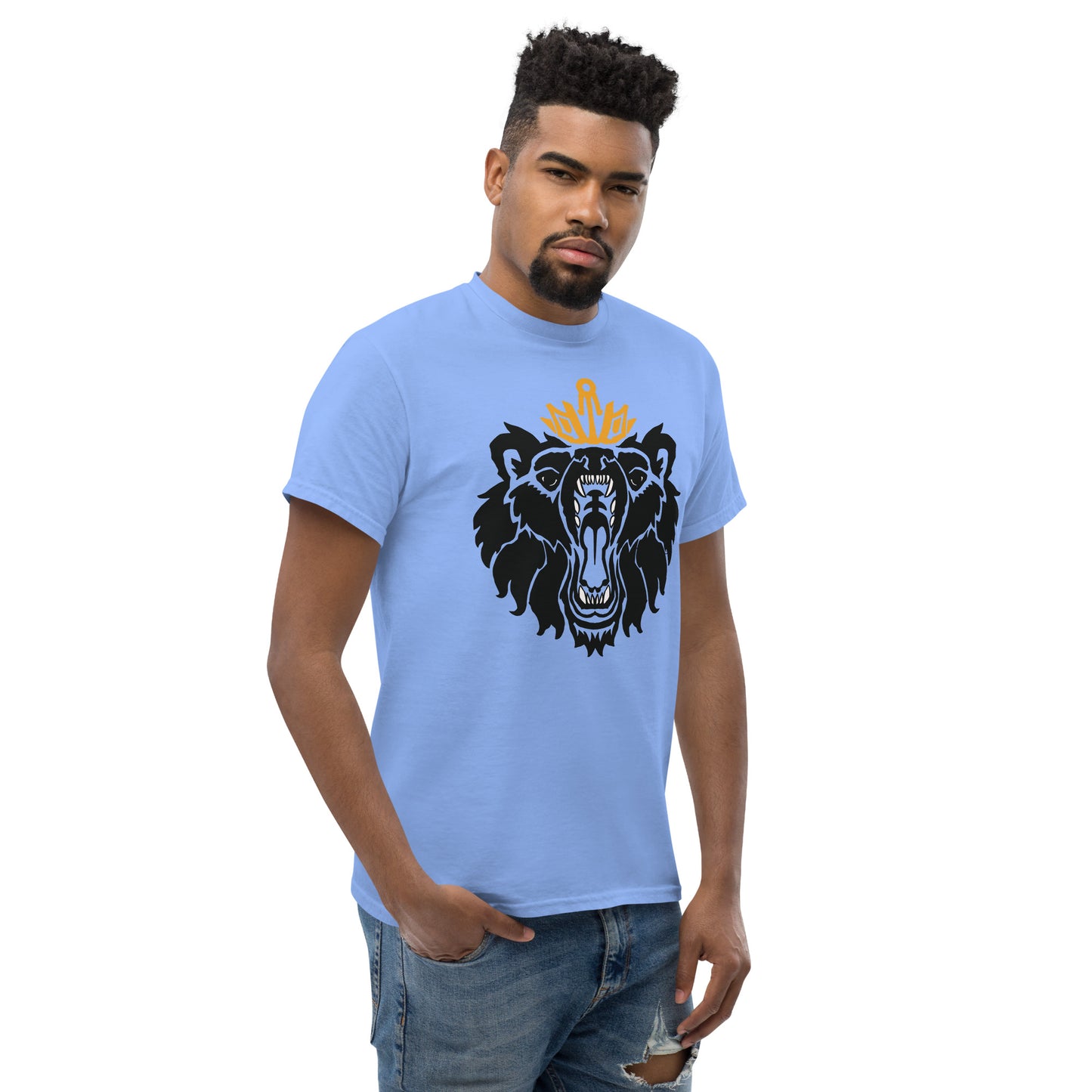 Men's Classic Tee “Royal Bear” Crest Front/Adventurers Back