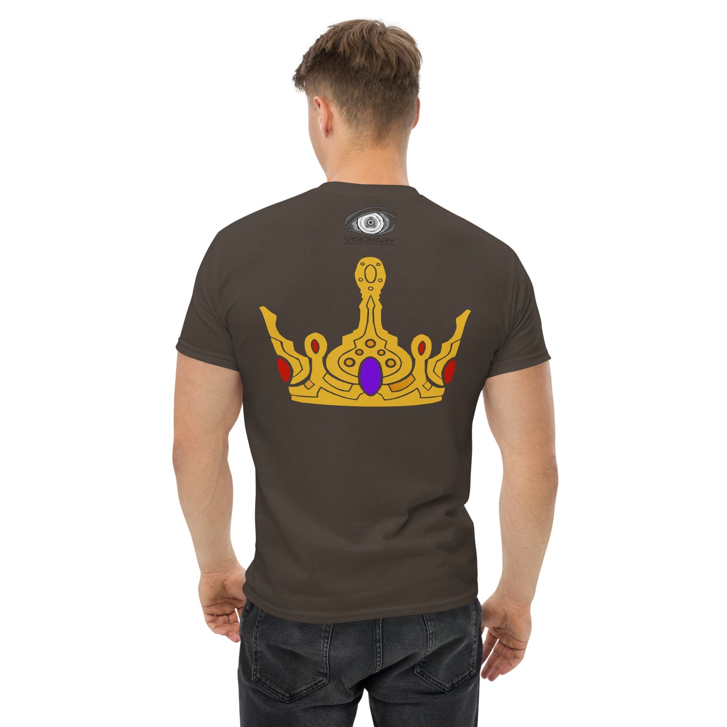 Men’s Classic Tee “Gold Crown” Adventurers Front/Crest Back