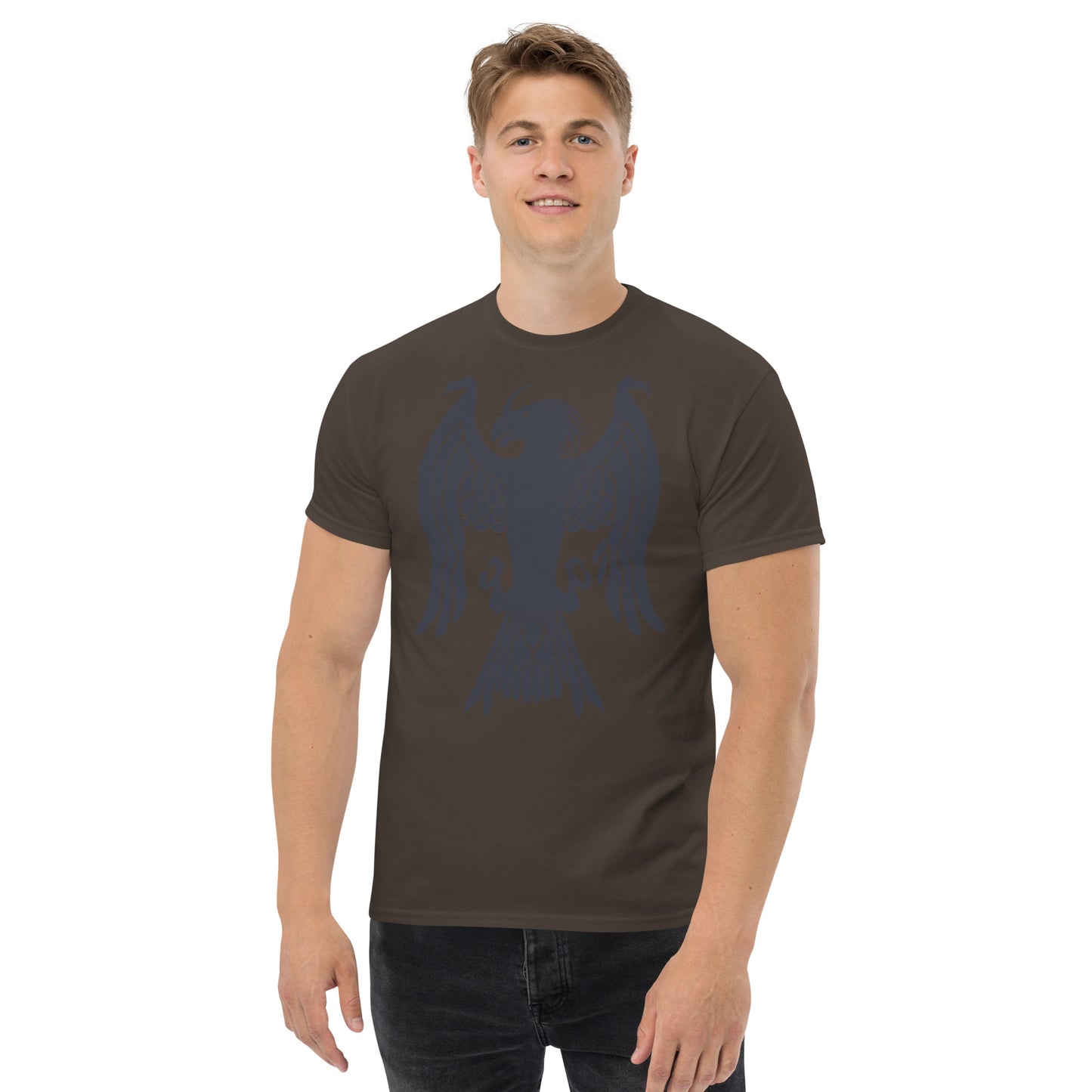 Men’s Classic Tee “Dragon Hawk” Crest Front/Adventurers Back