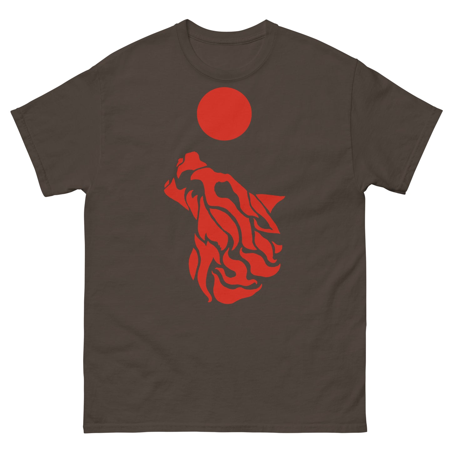 Men’s Classic Tee "Red Wolf” Crest Front/Adventurers Back