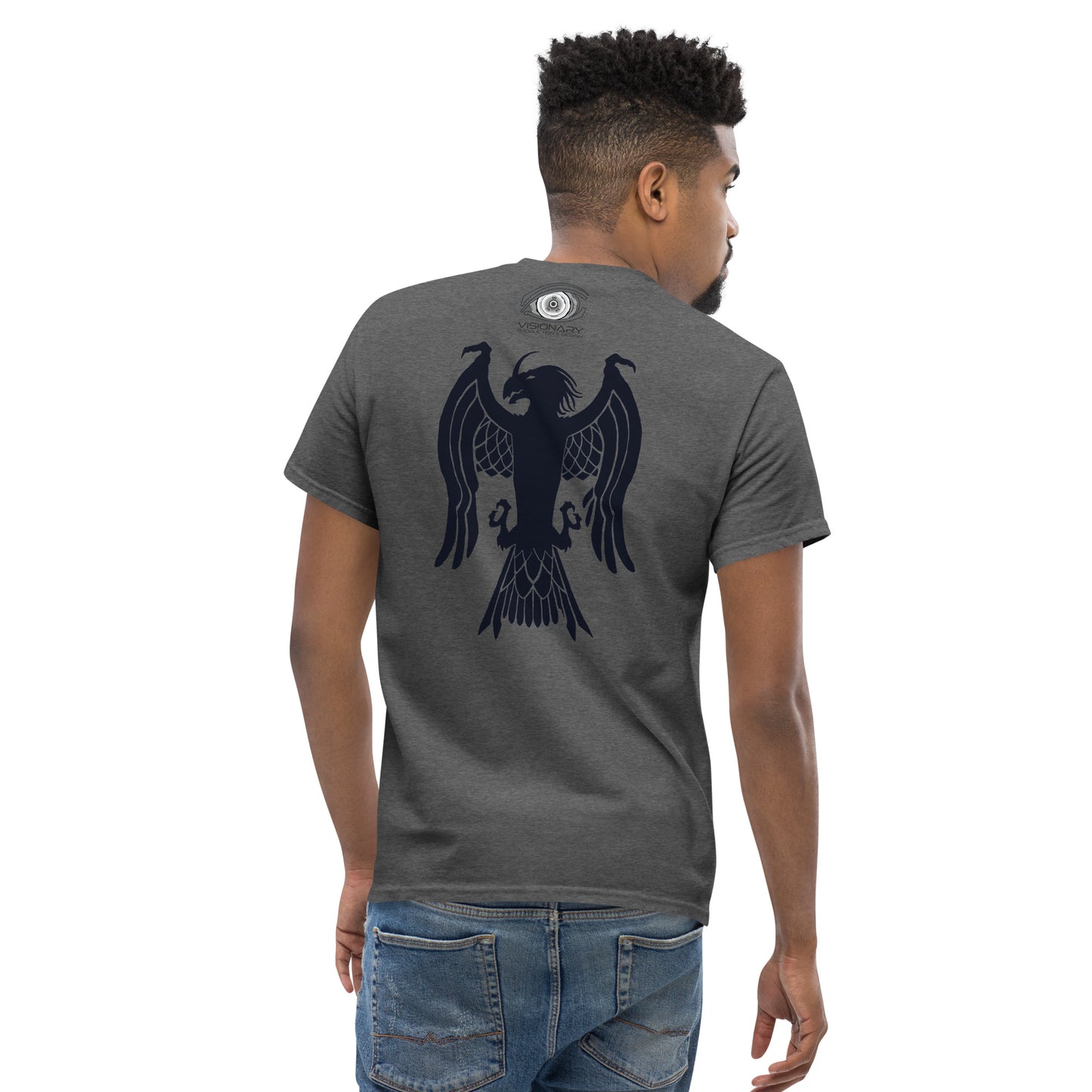 Men’s Classic Tee “Dragon Hawk” Adventurers Front/Crest Back