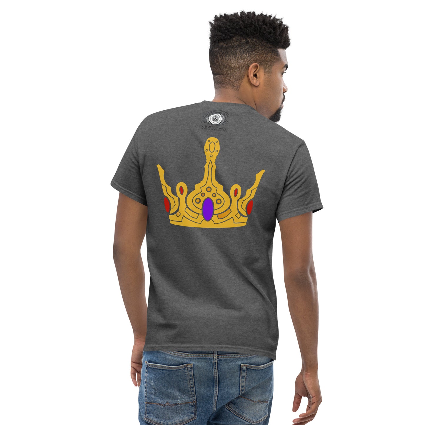 Men’s Classic Tee “Gold Crown” Adventurers Front/Crest Back