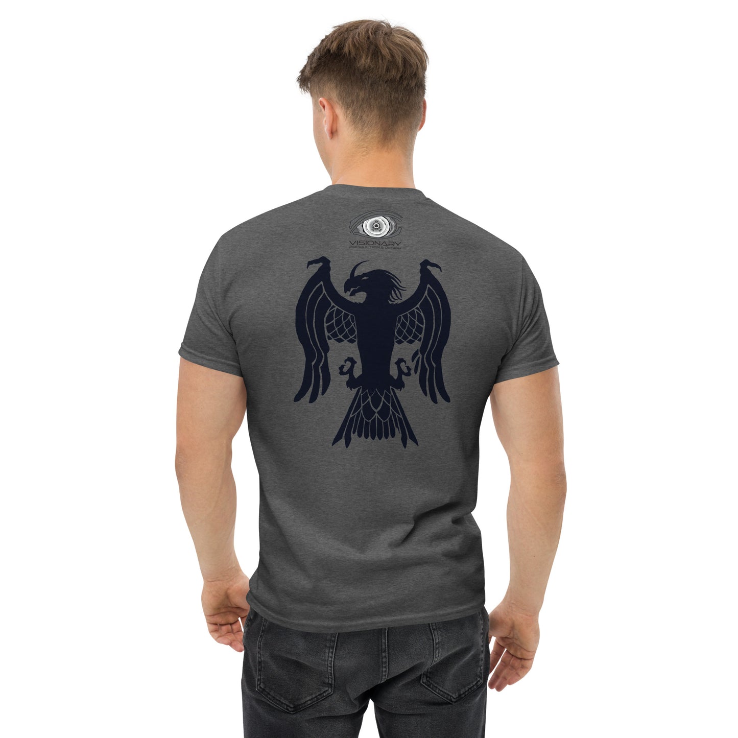 Men’s Classic Tee “Dragon Hawk” Adventurers Front/Crest Back