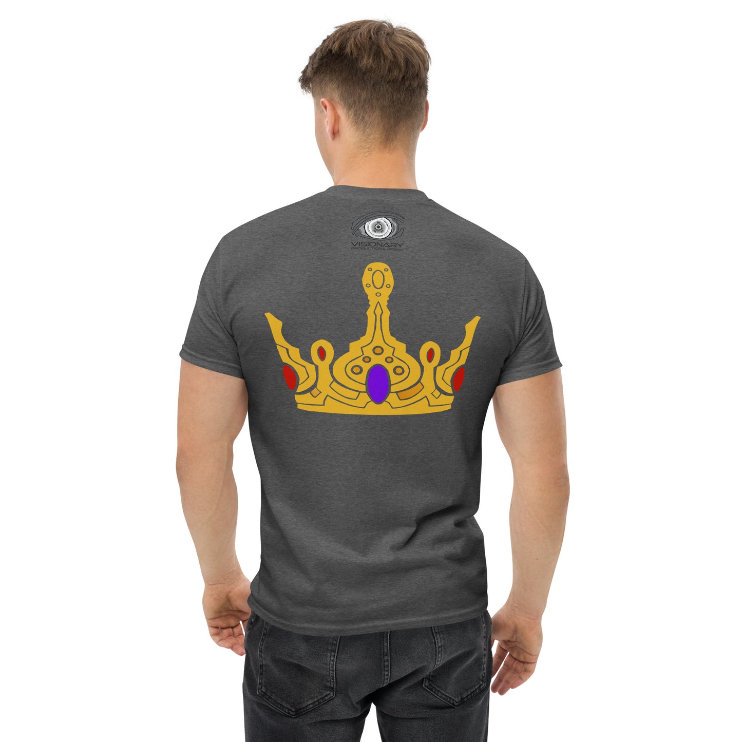 Men’s Classic Tee “Gold Crown” Adventurers Front/Crest Back