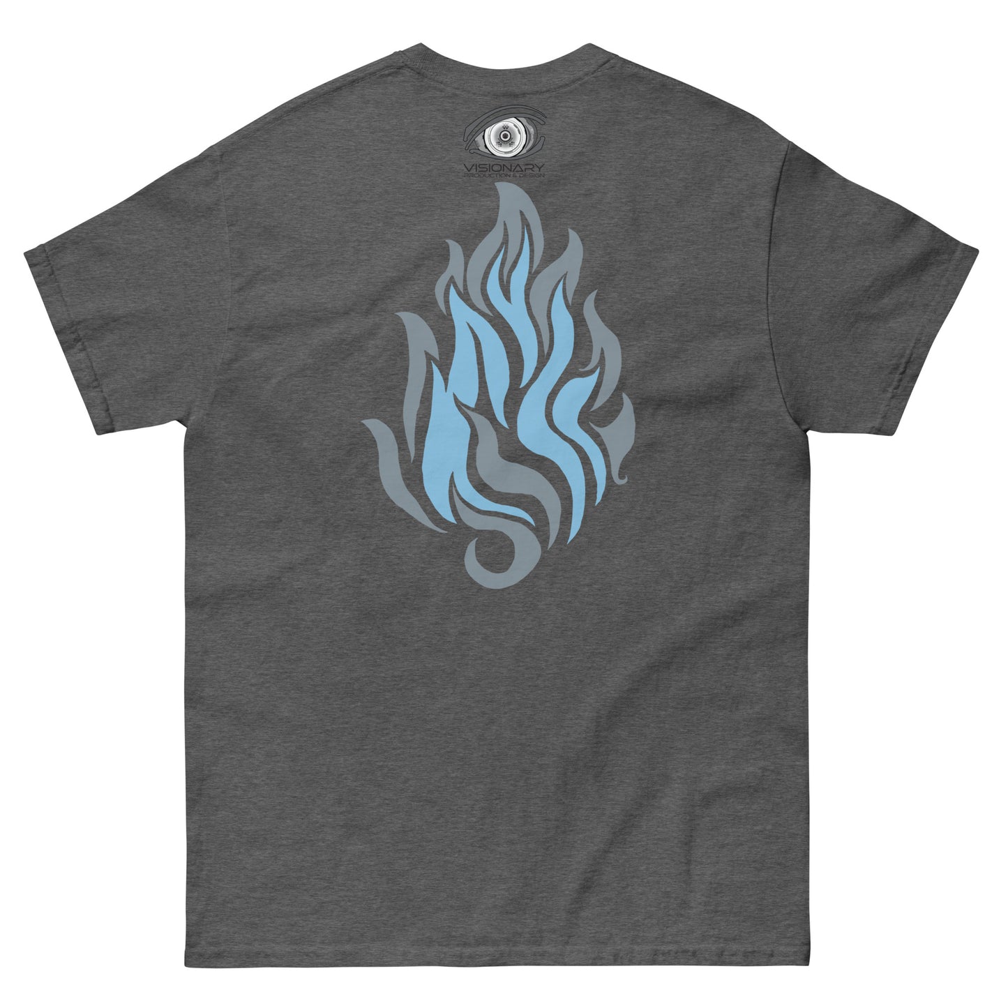 Men’s Classic Tee “Silver Flame” Adventurers Front/Crest Back