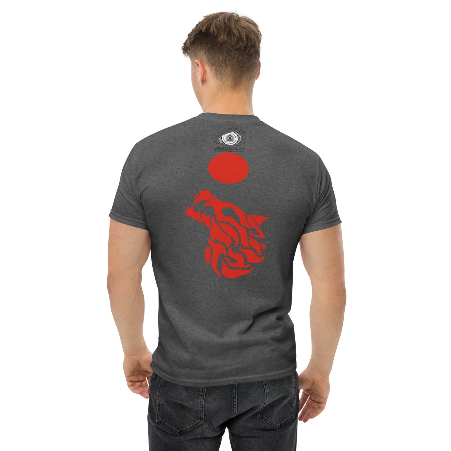 Men’s Classic Tee "Red Wolf” Adventurers Front/Crest Back