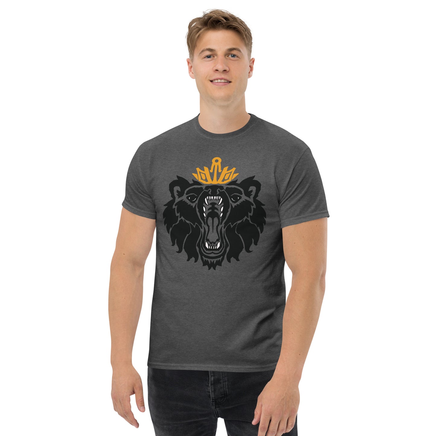 Men's Classic Tee “Royal Bear” Crest Front/Adventurers Back