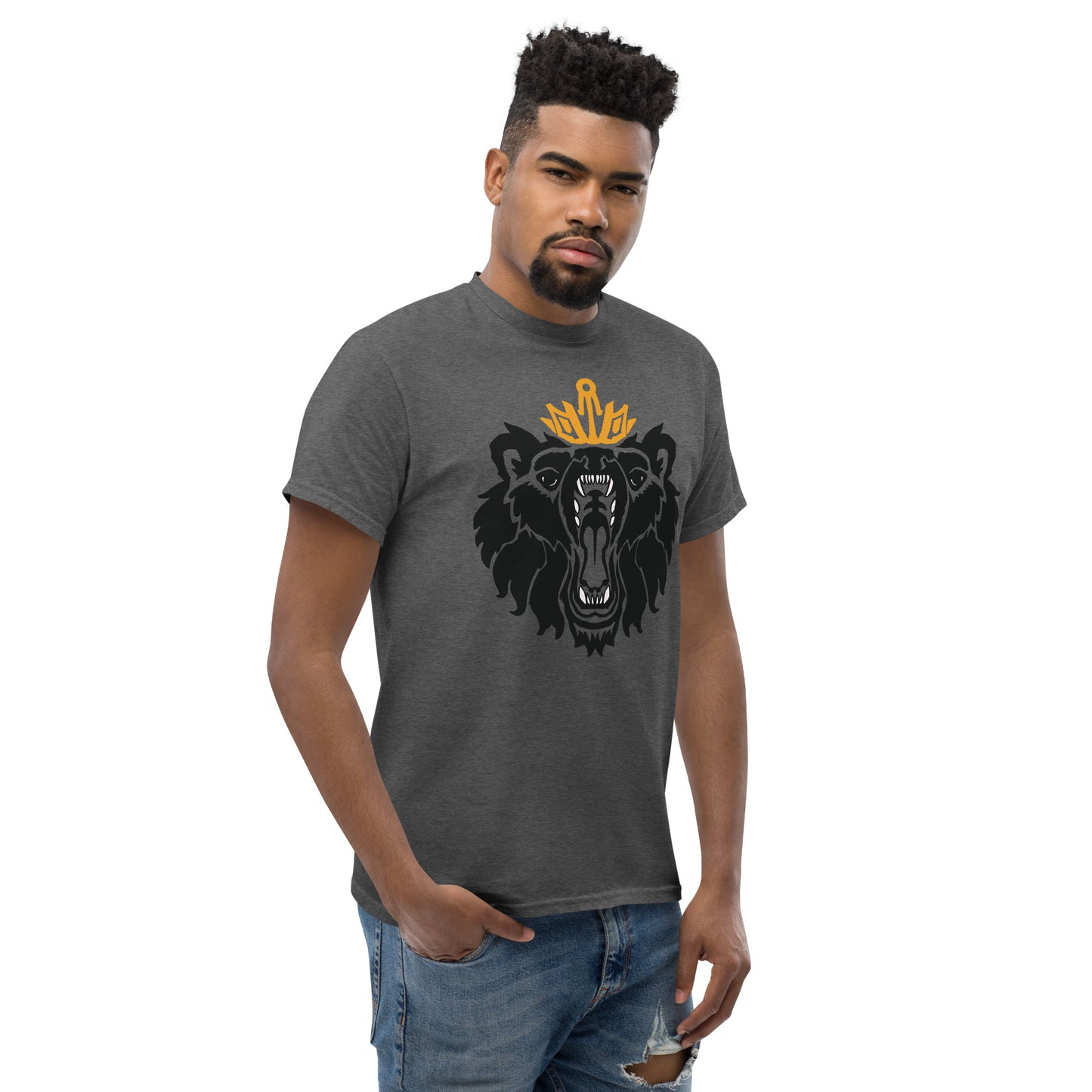 Men's Classic Tee “Royal Bear” Crest Front/Adventurers Back