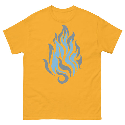 Men’s Classic Tee “Silver Flame” Crest Front/Adventurers Back