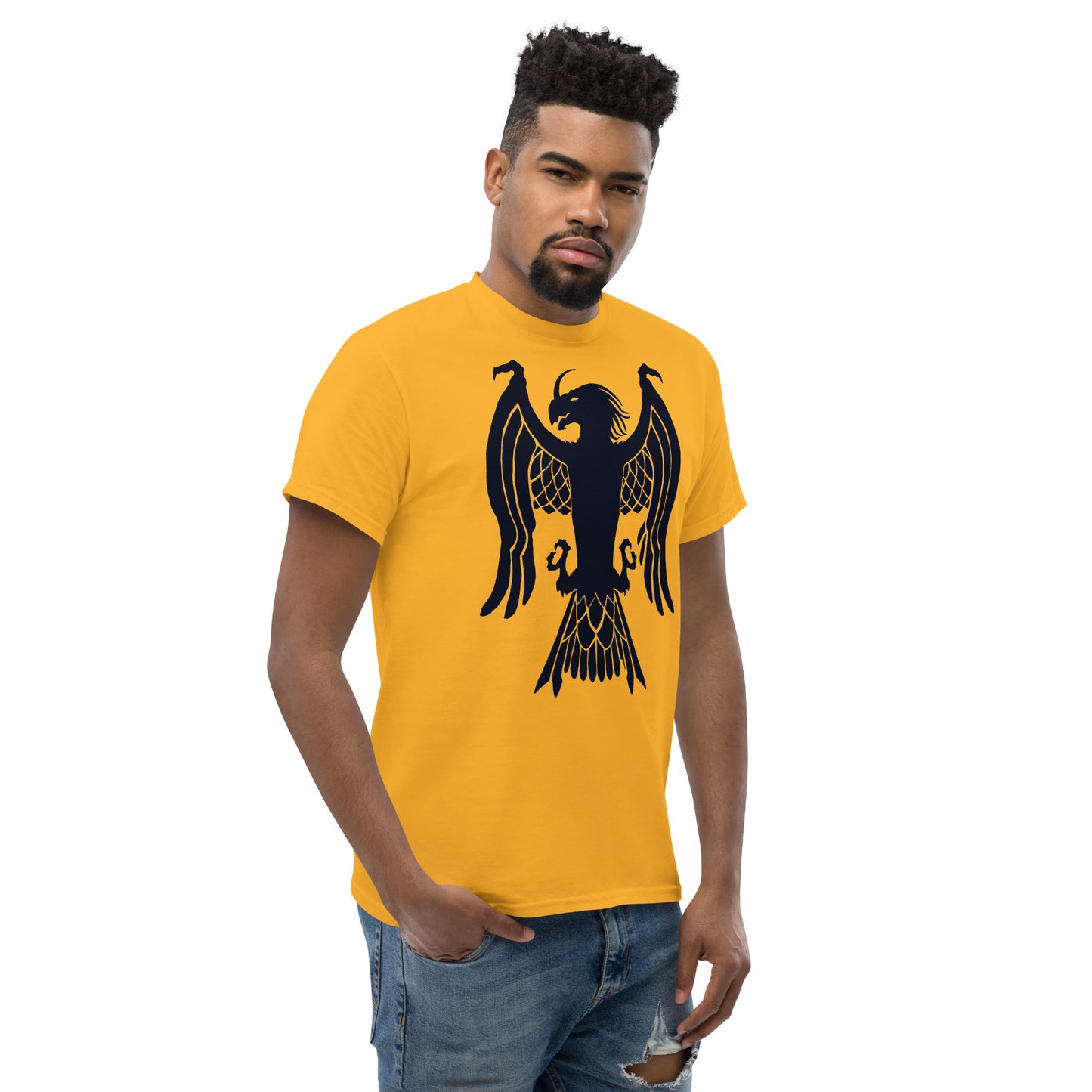 Men’s Classic Tee “Dragon Hawk” Crest Front/Adventurers Back