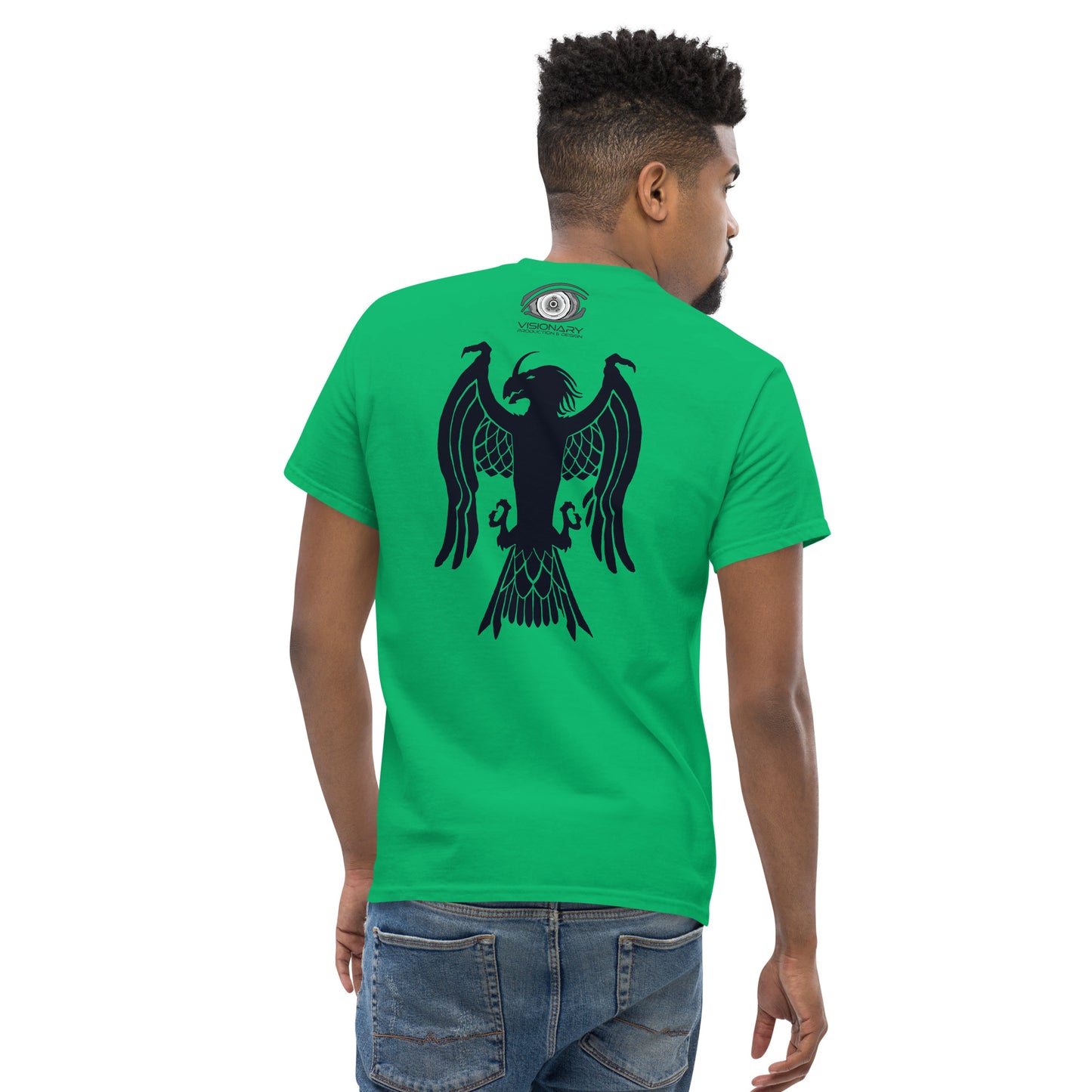 Men’s Classic Tee “Dragon Hawk” Adventurers Front/Crest Back