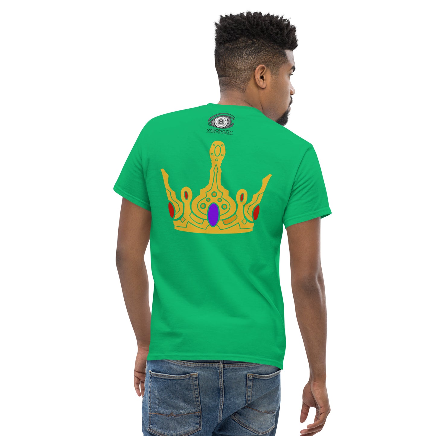 Men’s Classic Tee “Gold Crown” Adventurers Front/Crest Back