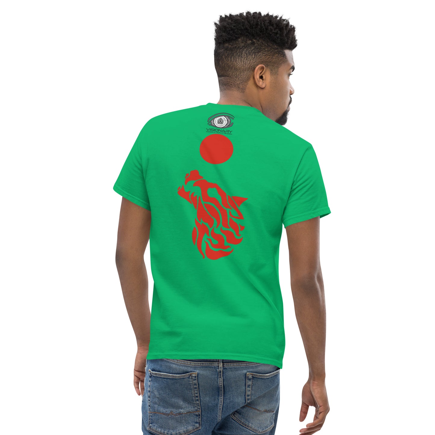 Men’s Classic Tee "Red Wolf” Adventurers Front/Crest Back