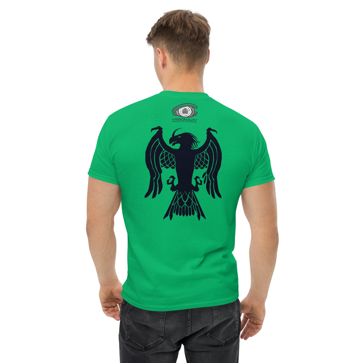 Men’s Classic Tee “Dragon Hawk” Adventurers Front/Crest Back