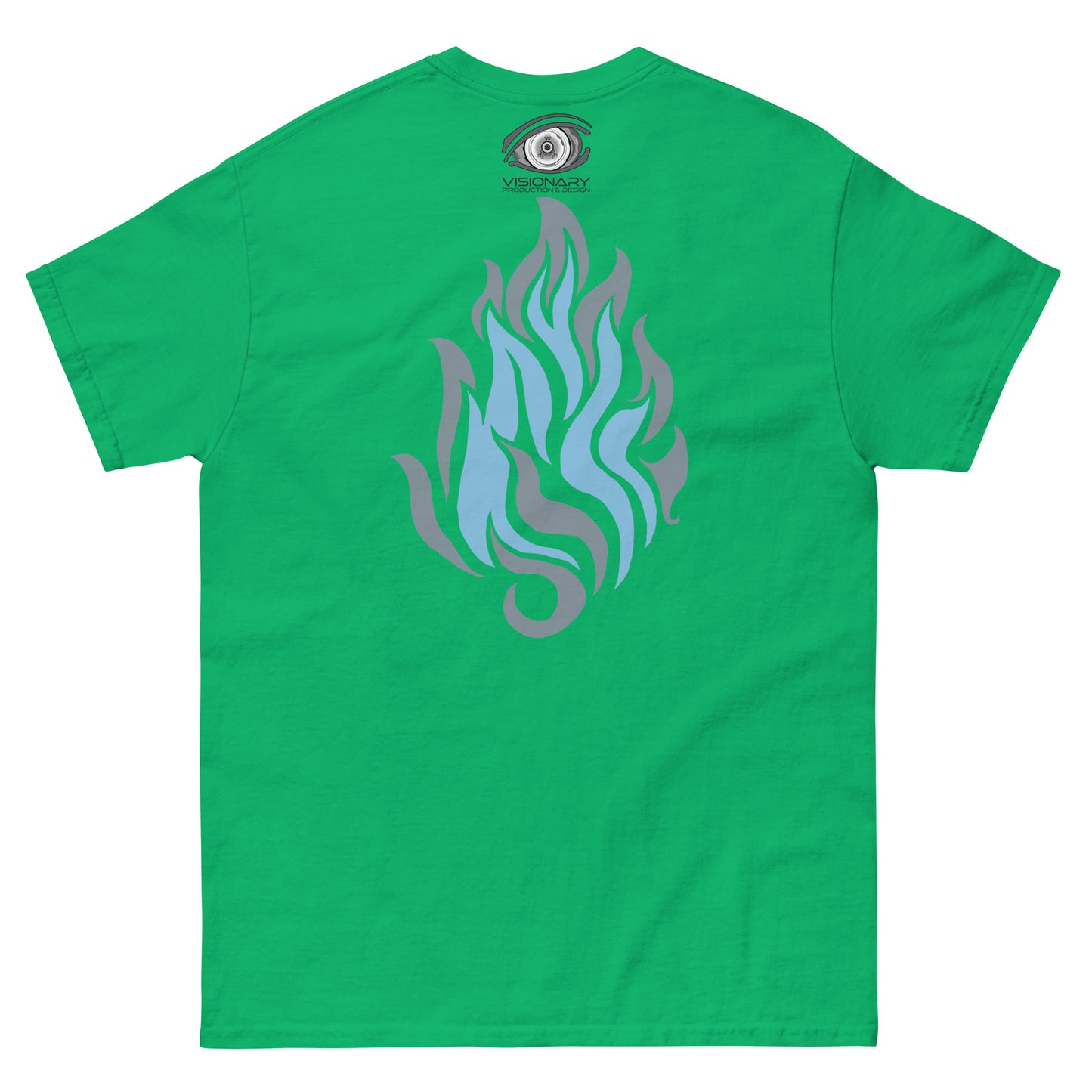 Men’s Classic Tee “Silver Flame” Adventurers Front/Crest Back