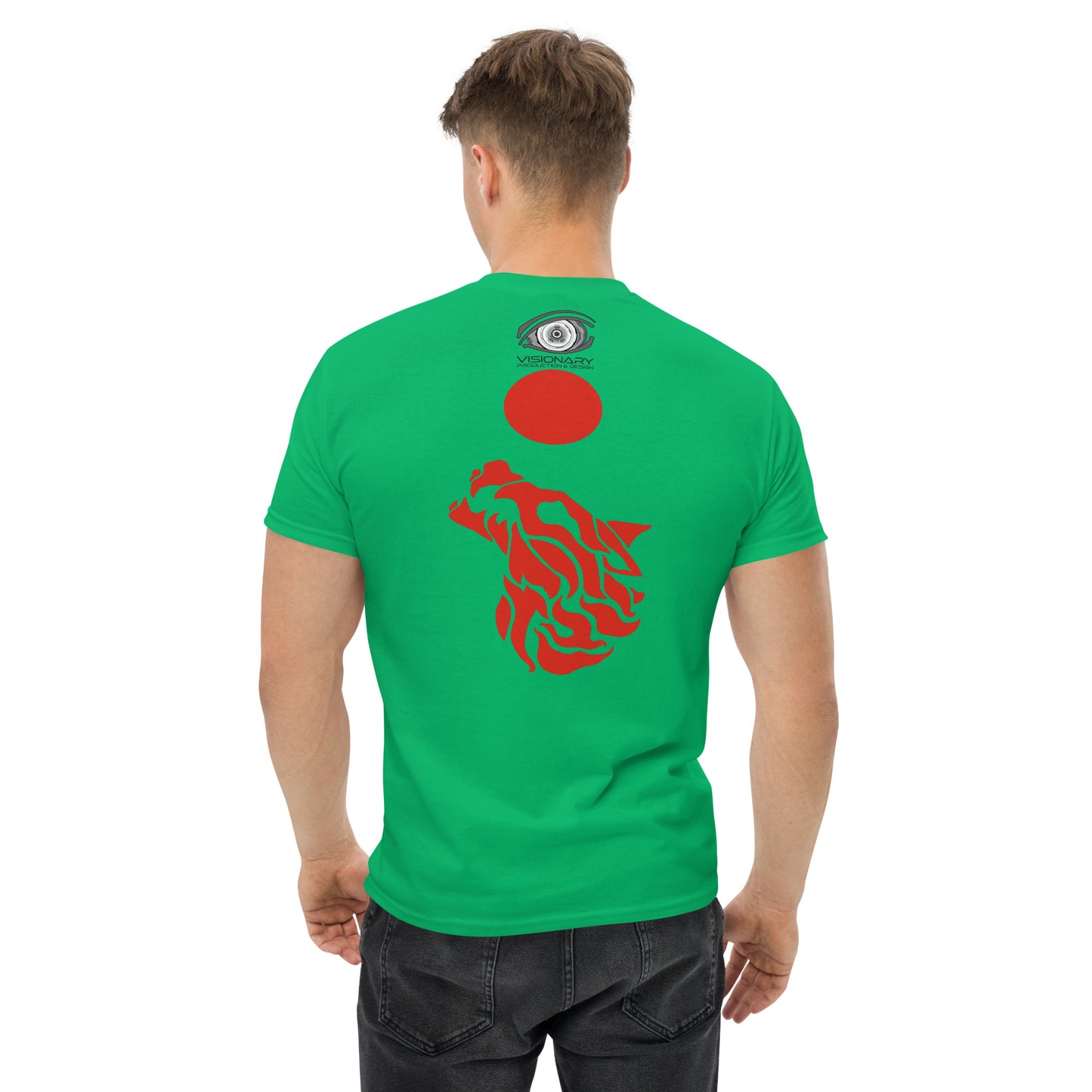 Men’s Classic Tee "Red Wolf” Adventurers Front/Crest Back