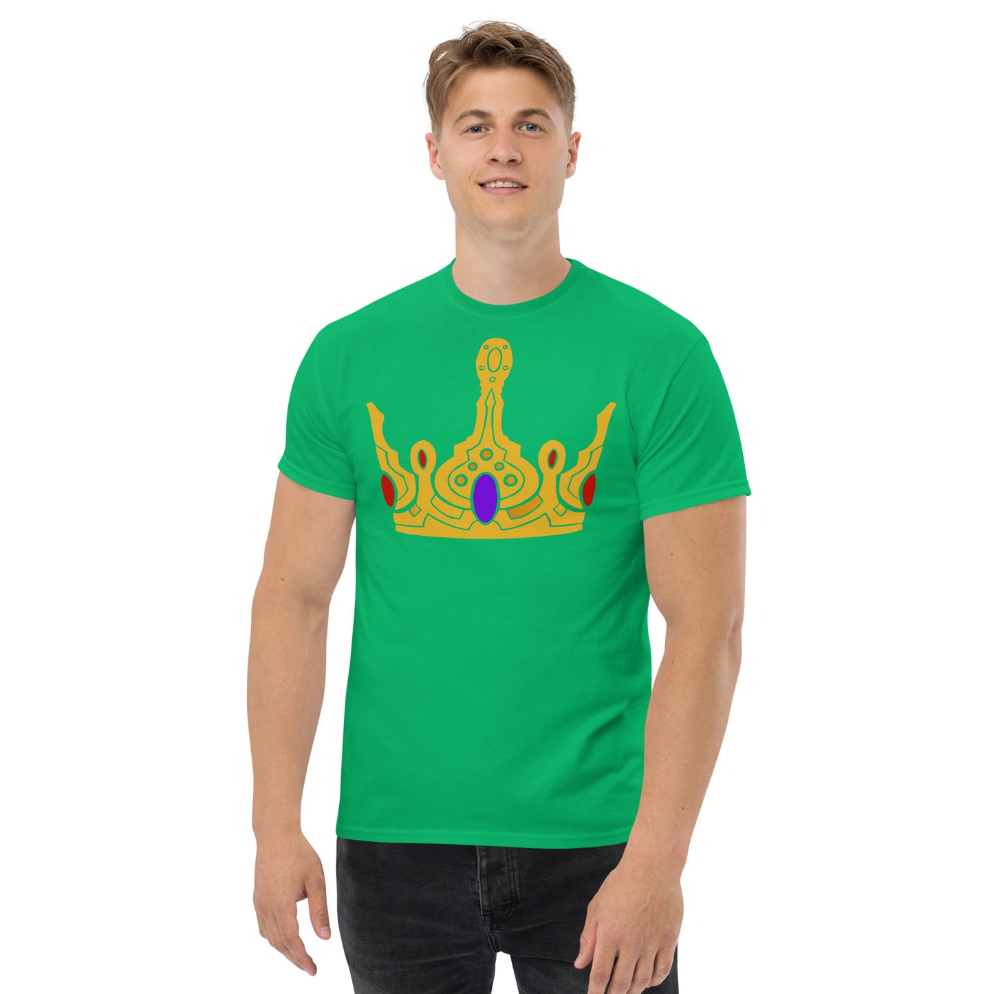 Men’s Classic Tee “Gold Crown” Crest Front/Adventurers Back