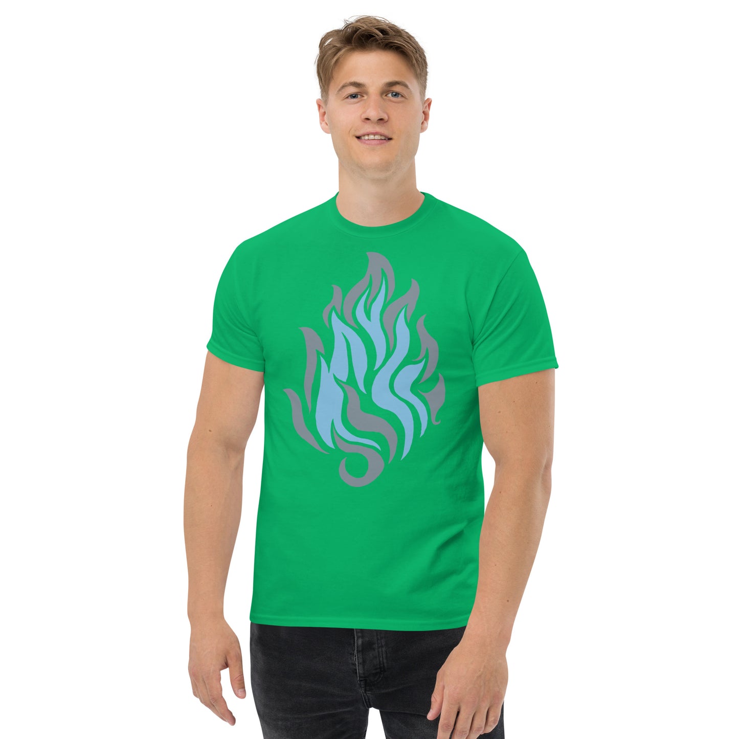 Men’s Classic Tee “Silver Flame” Crest Front/Adventurers Back