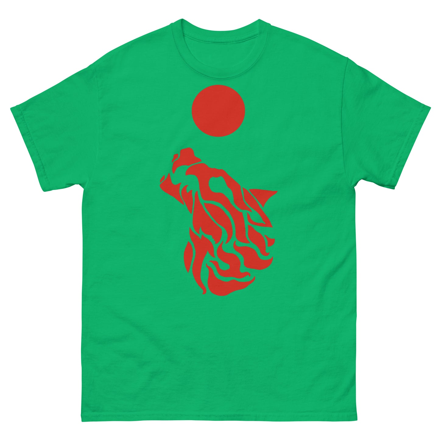 Men’s Classic Tee "Red Wolf” Crest Front/Adventurers Back