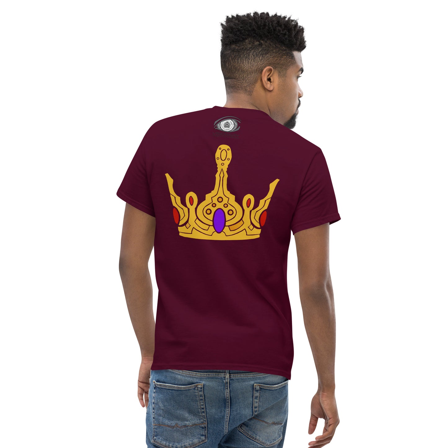 Men’s Classic Tee “Gold Crown” Adventurers Front/Crest Back