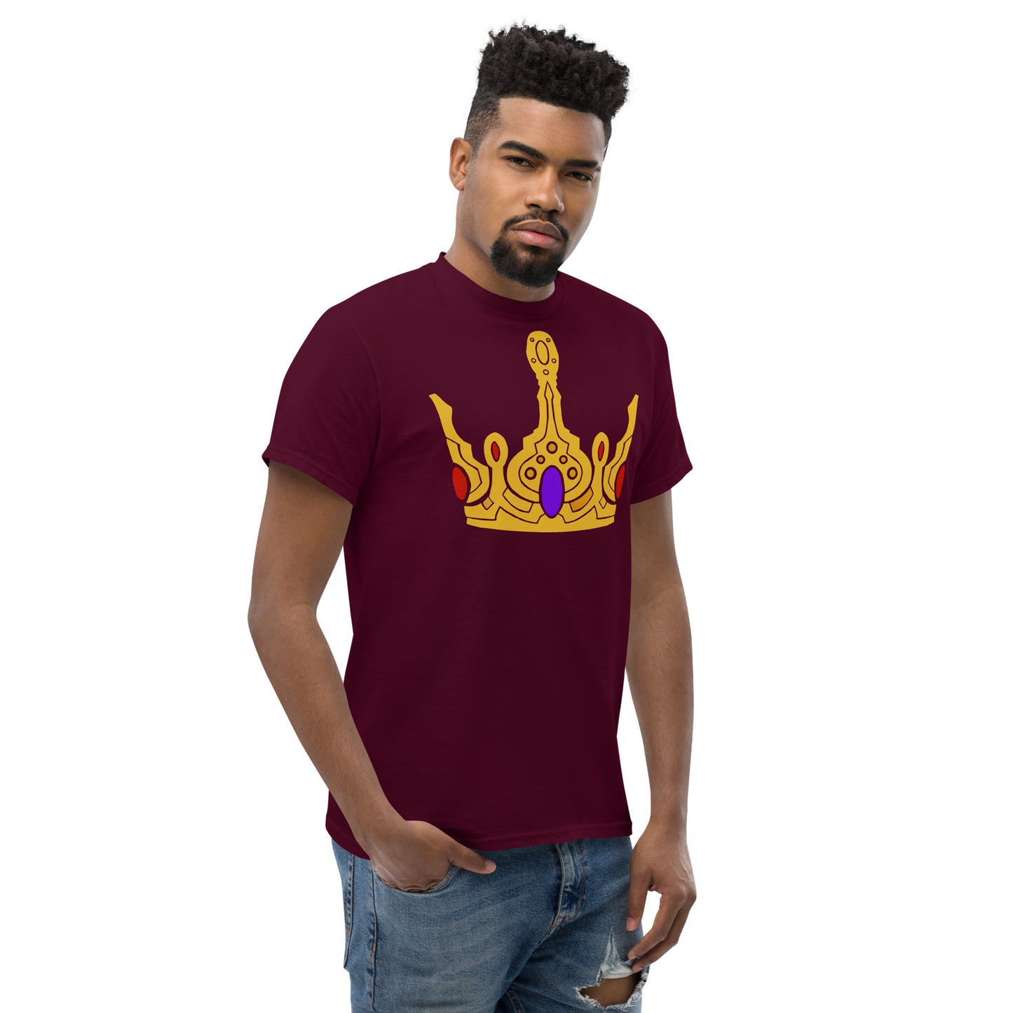 Men’s Classic Tee “Gold Crown” Crest Front/Adventurers Back