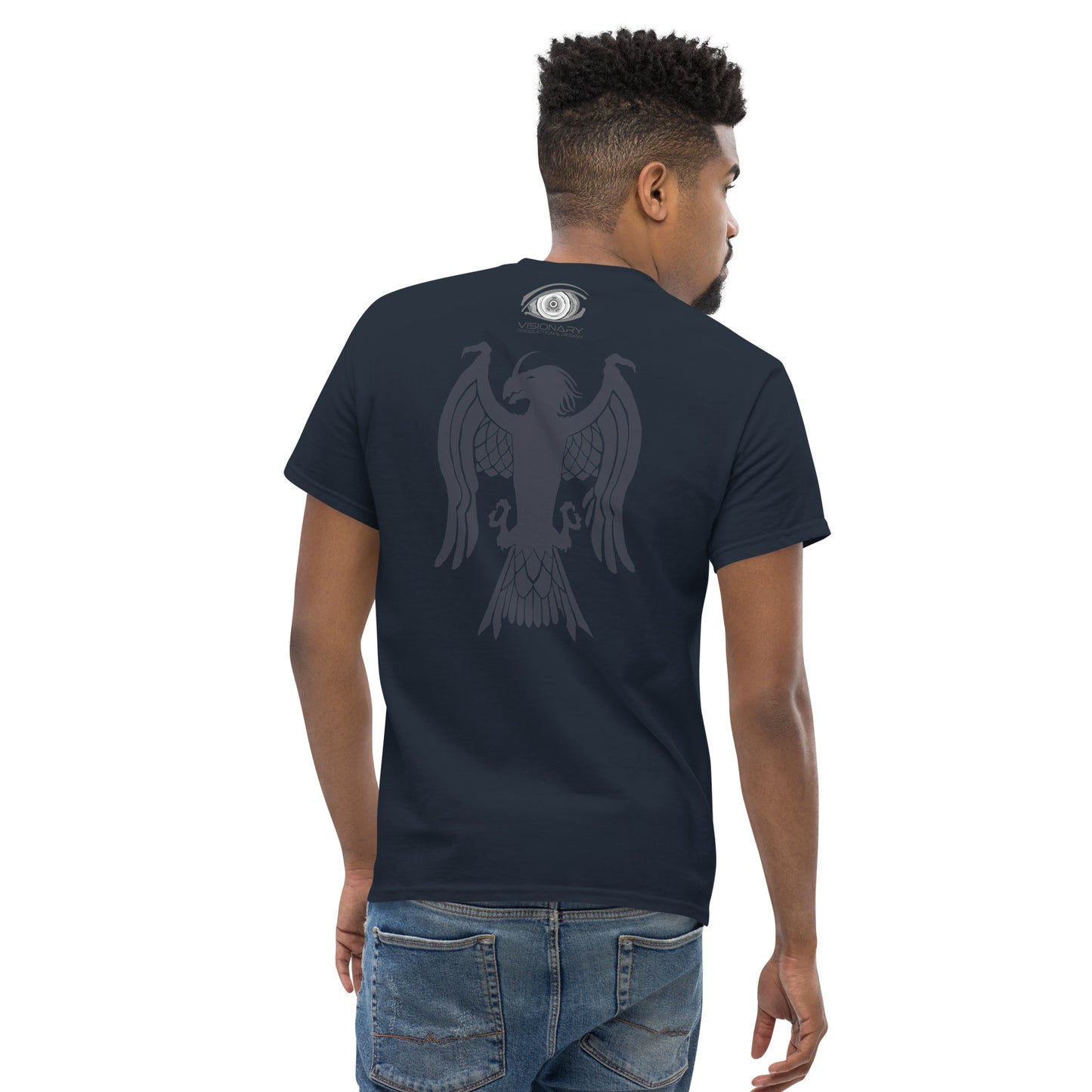 Men’s Classic Tee “Dragon Hawk” Adventurers Front/Crest Back