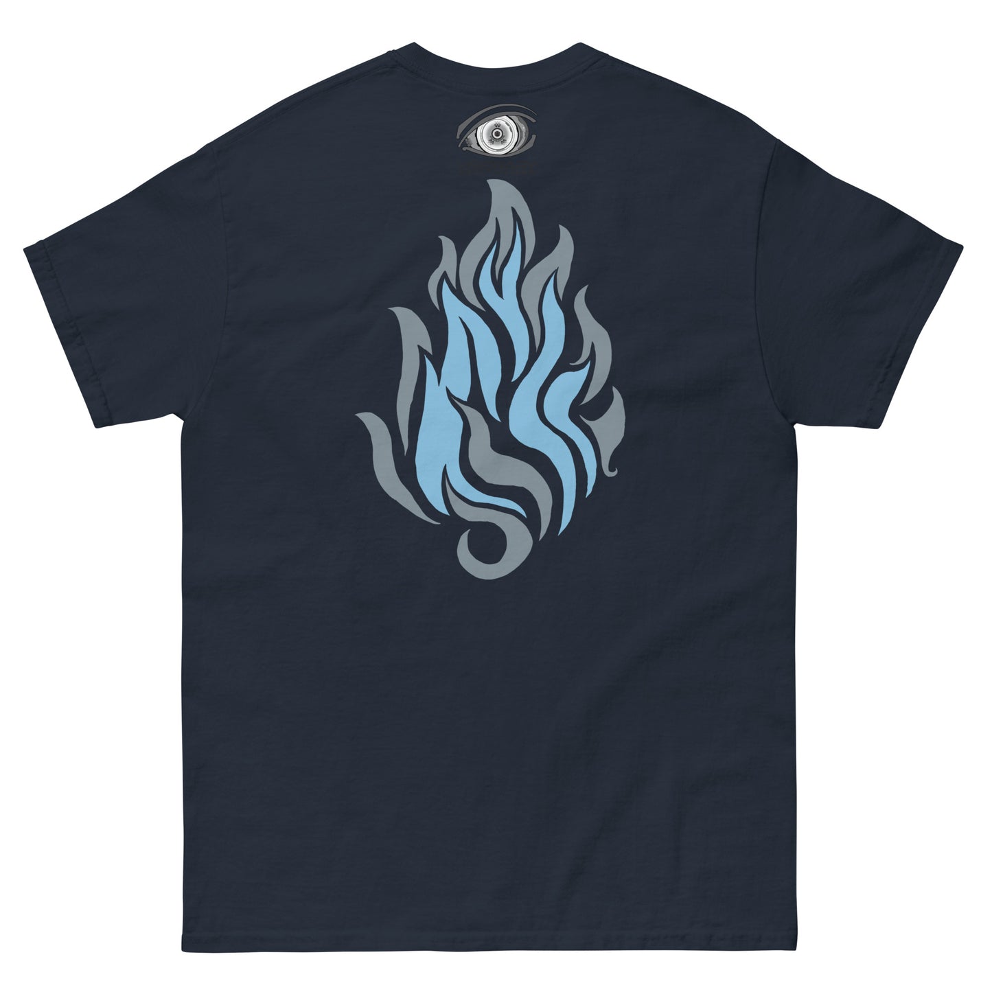 Men’s Classic Tee “Silver Flame” Adventurers Front/Crest Back