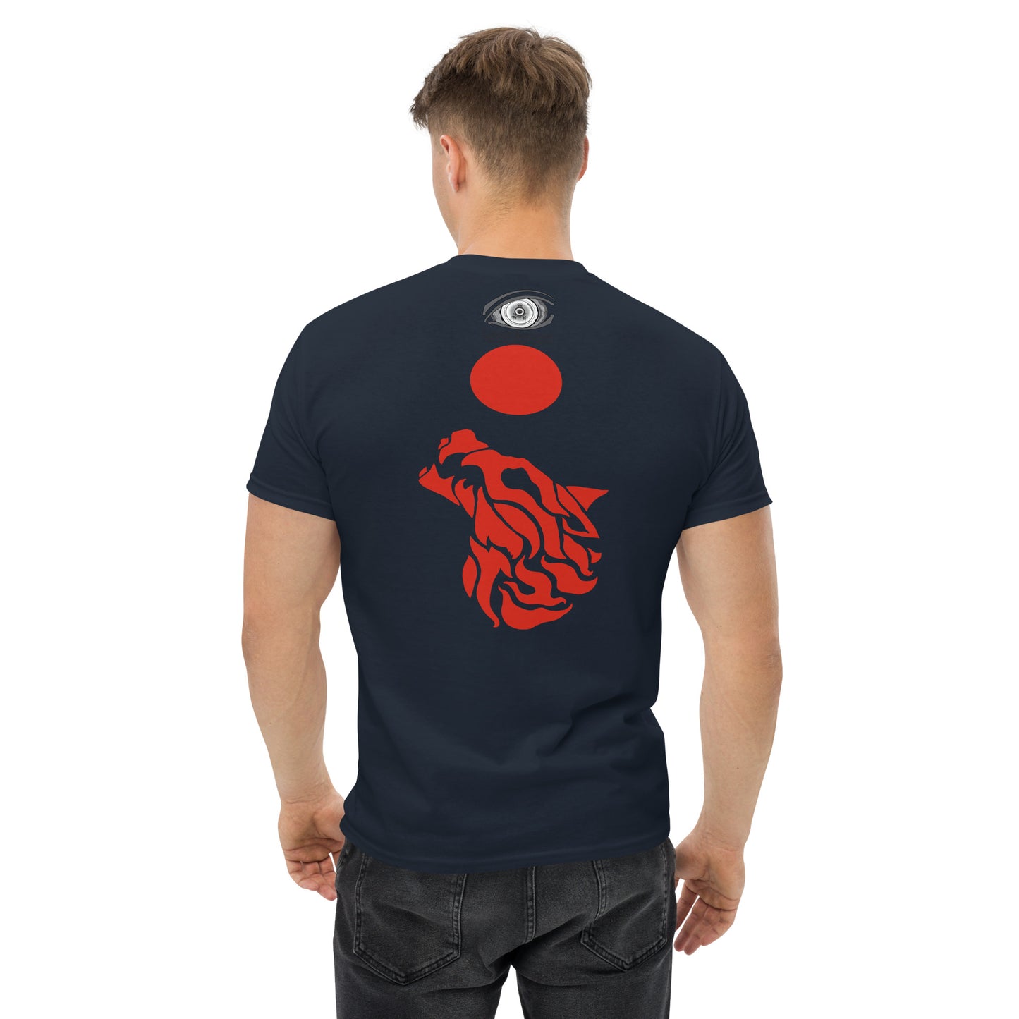 Men’s Classic Tee "Red Wolf” Adventurers Front/Crest Back