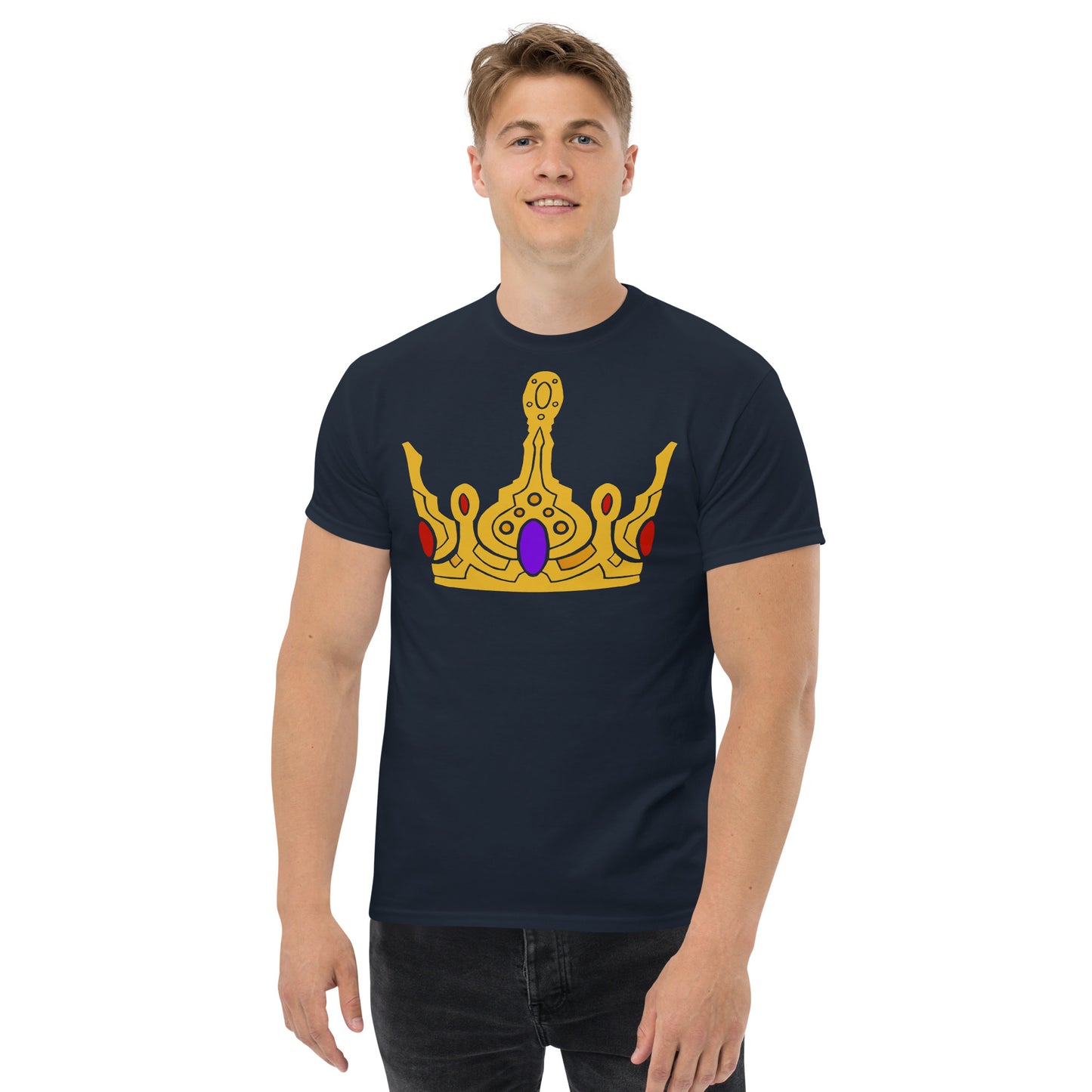 Men’s Classic Tee “Gold Crown” Crest Front/Adventurers Back