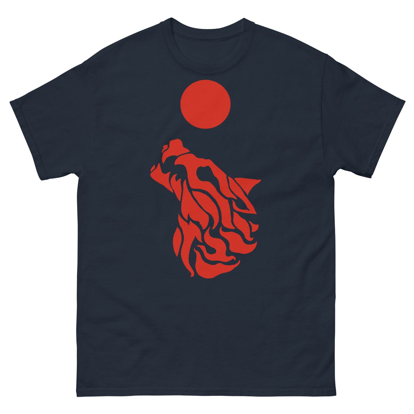 Men’s Classic Tee "Red Wolf” Crest Front/Adventurers Back