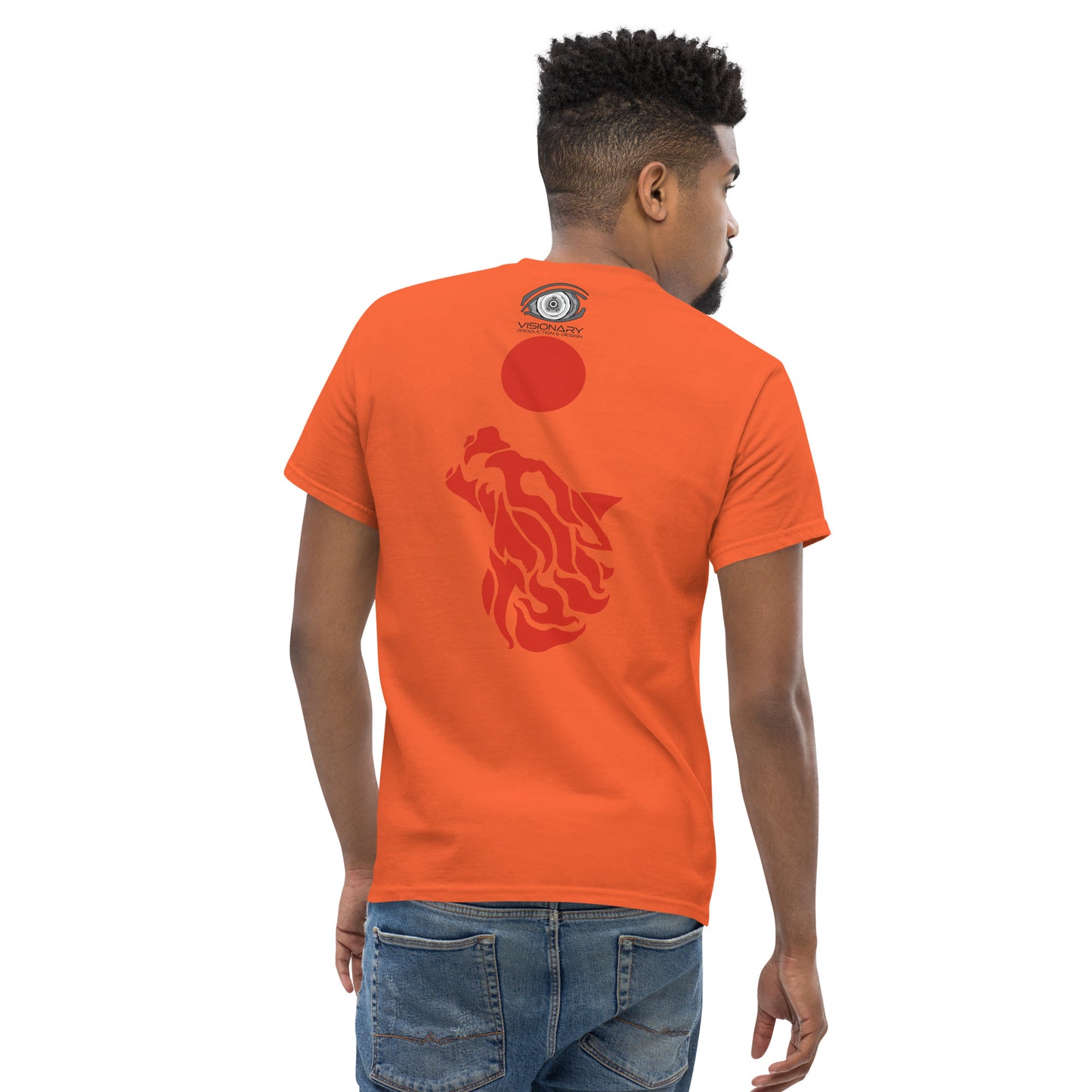 Men’s Classic Tee "Red Wolf” Adventurers Front/Crest Back