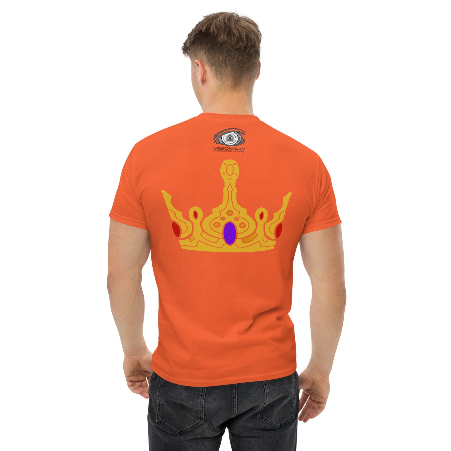 Men’s Classic Tee “Gold Crown” Adventurers Front/Crest Back