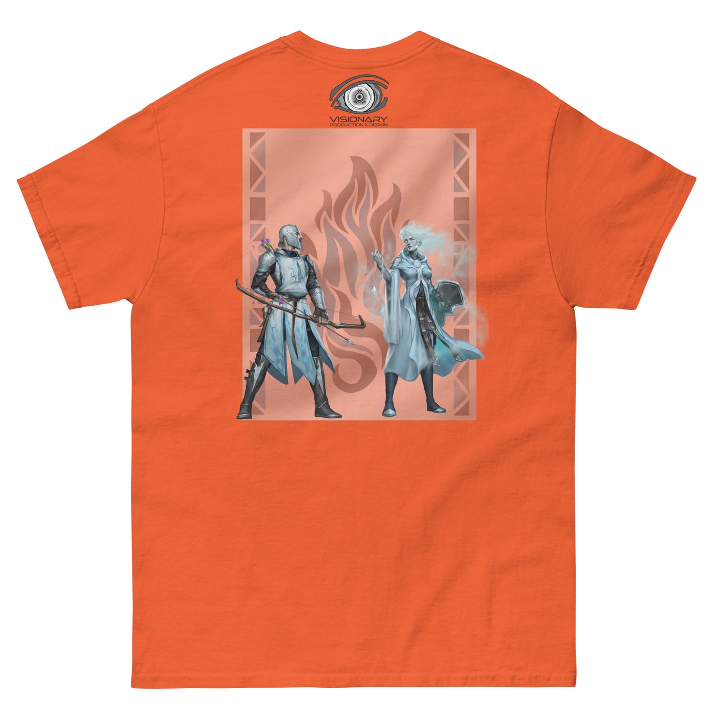 Men’s Classic Tee “Silver Flame” Crest Front/Adventurers Back