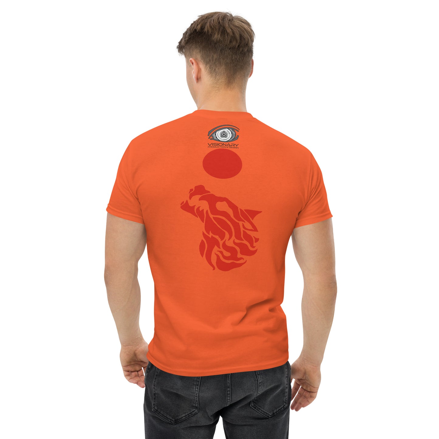 Men’s Classic Tee "Red Wolf” Adventurers Front/Crest Back