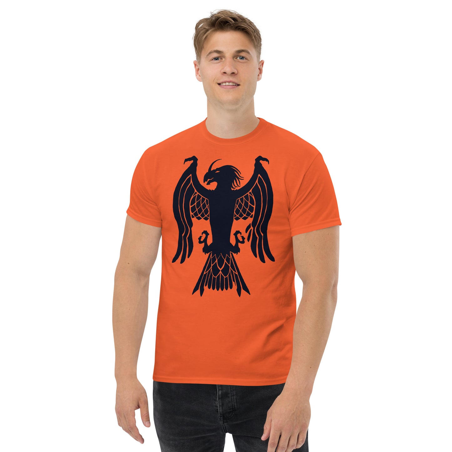 Men’s Classic Tee “Dragon Hawk” Crest Front/Adventurers Back