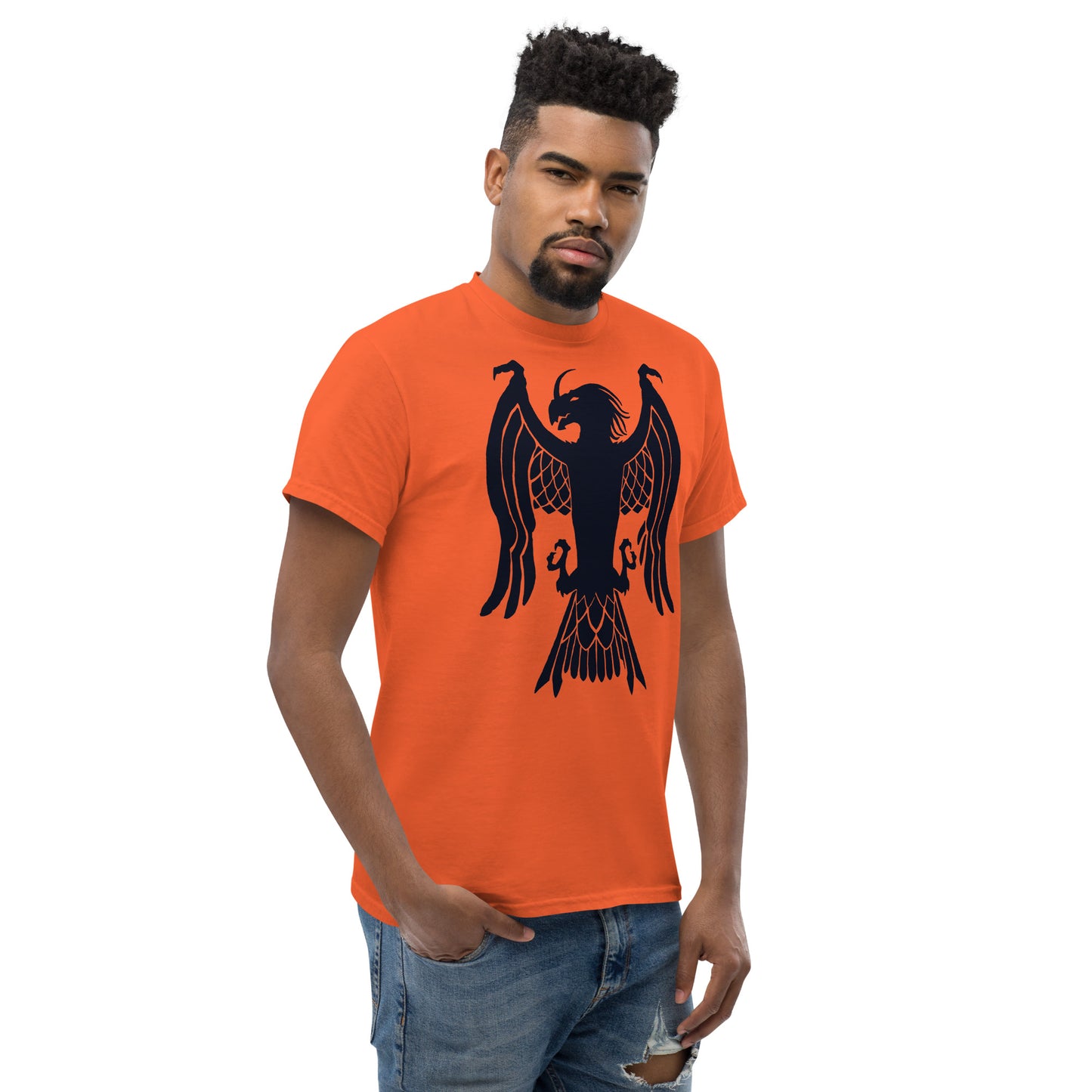 Men’s Classic Tee “Dragon Hawk” Crest Front/Adventurers Back