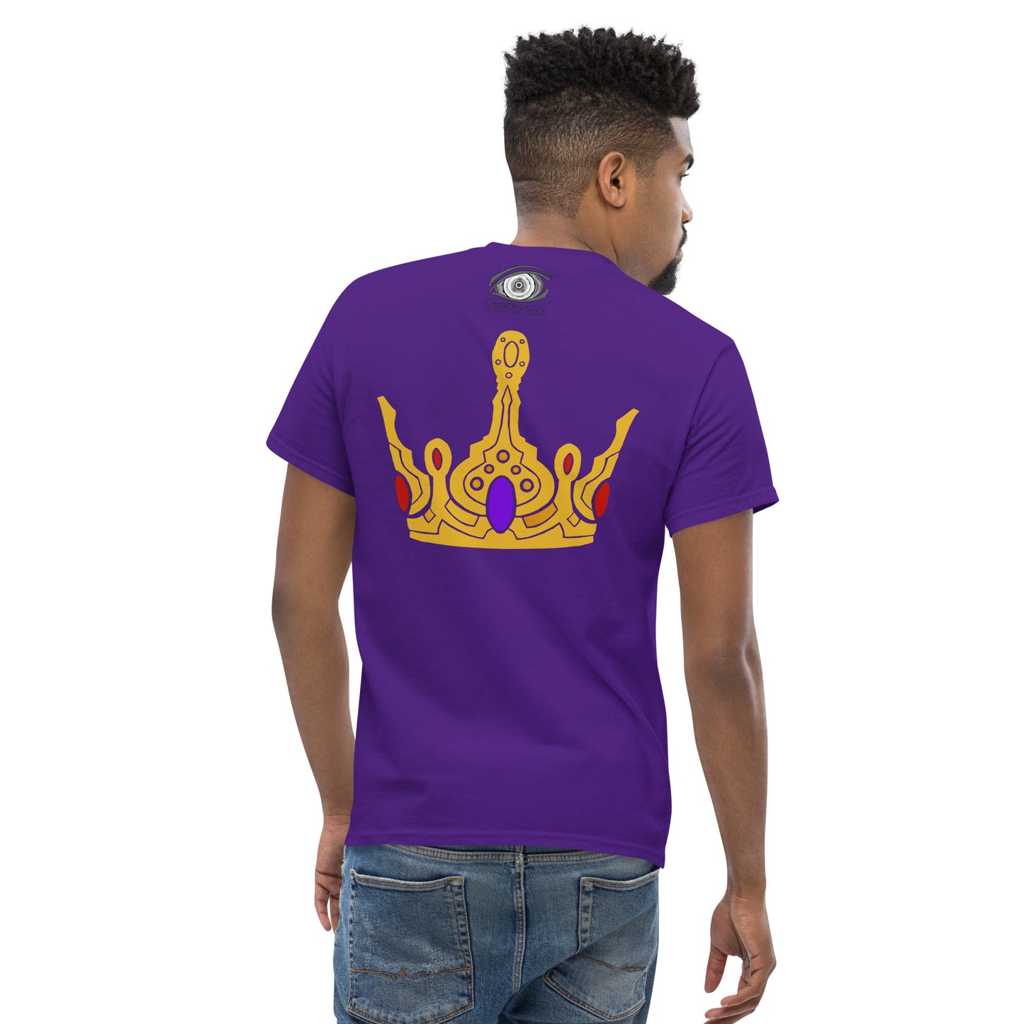 Men’s Classic Tee “Gold Crown” Adventurers Front/Crest Back