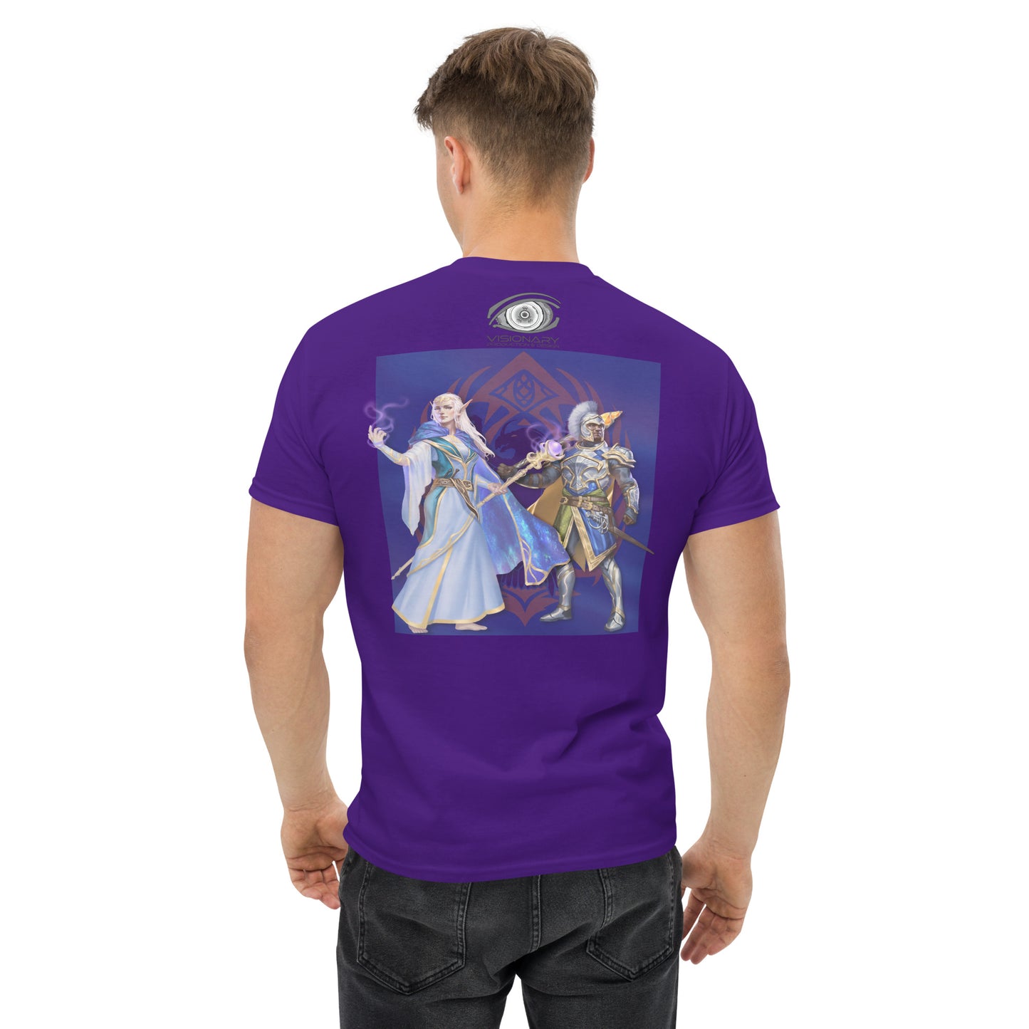 Men’s Classic Tee “Dragon Hawk” Crest Front/Adventurers Back