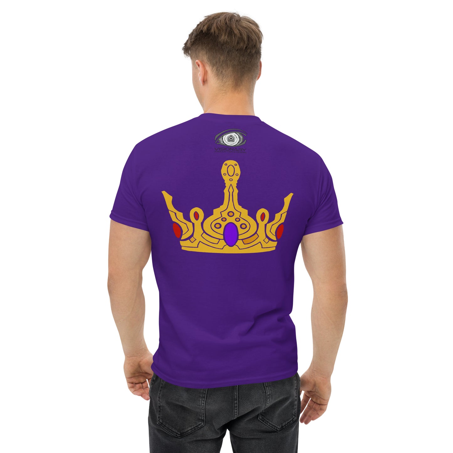 Men’s Classic Tee “Gold Crown” Adventurers Front/Crest Back