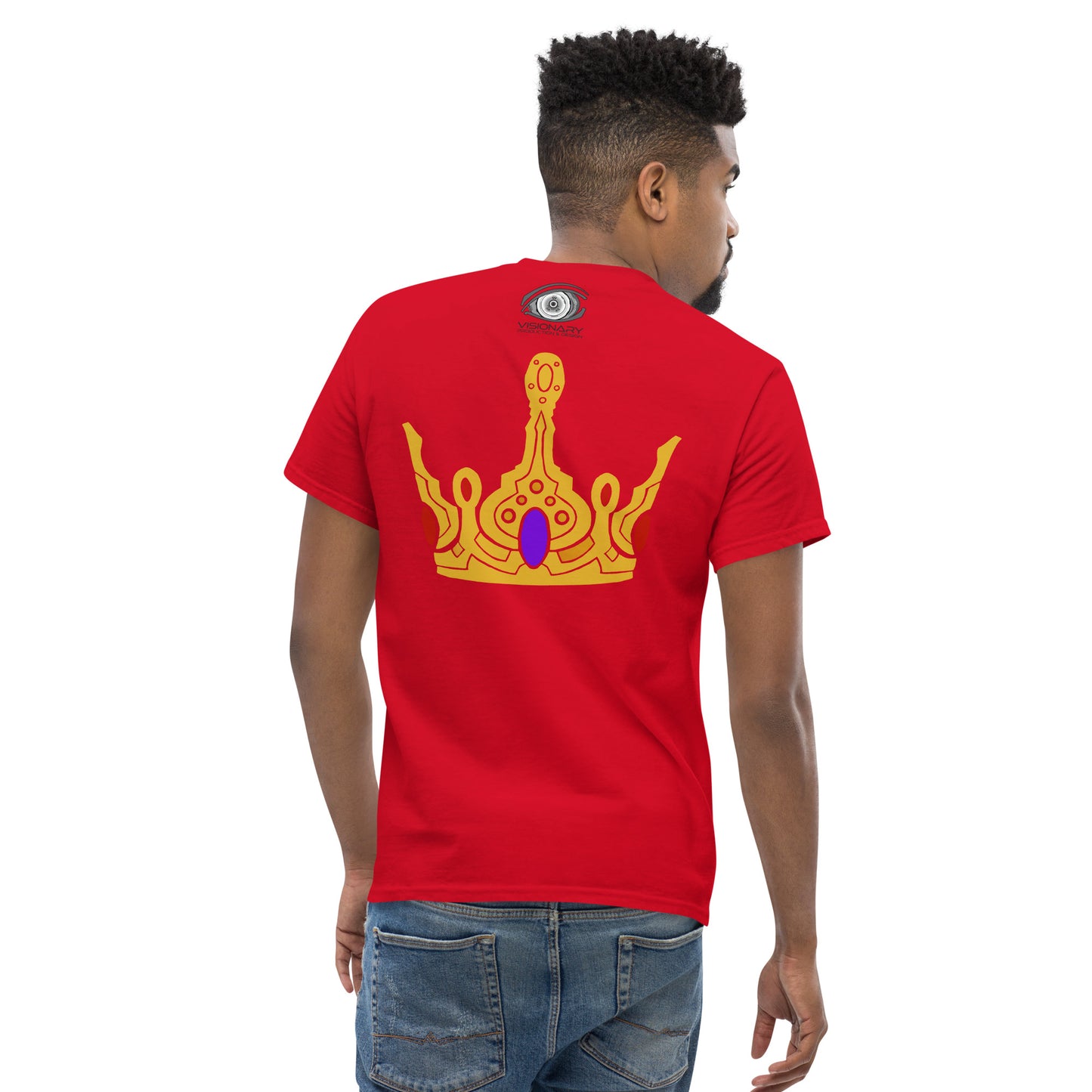 Men’s Classic Tee “Gold Crown” Adventurers Front/Crest Back