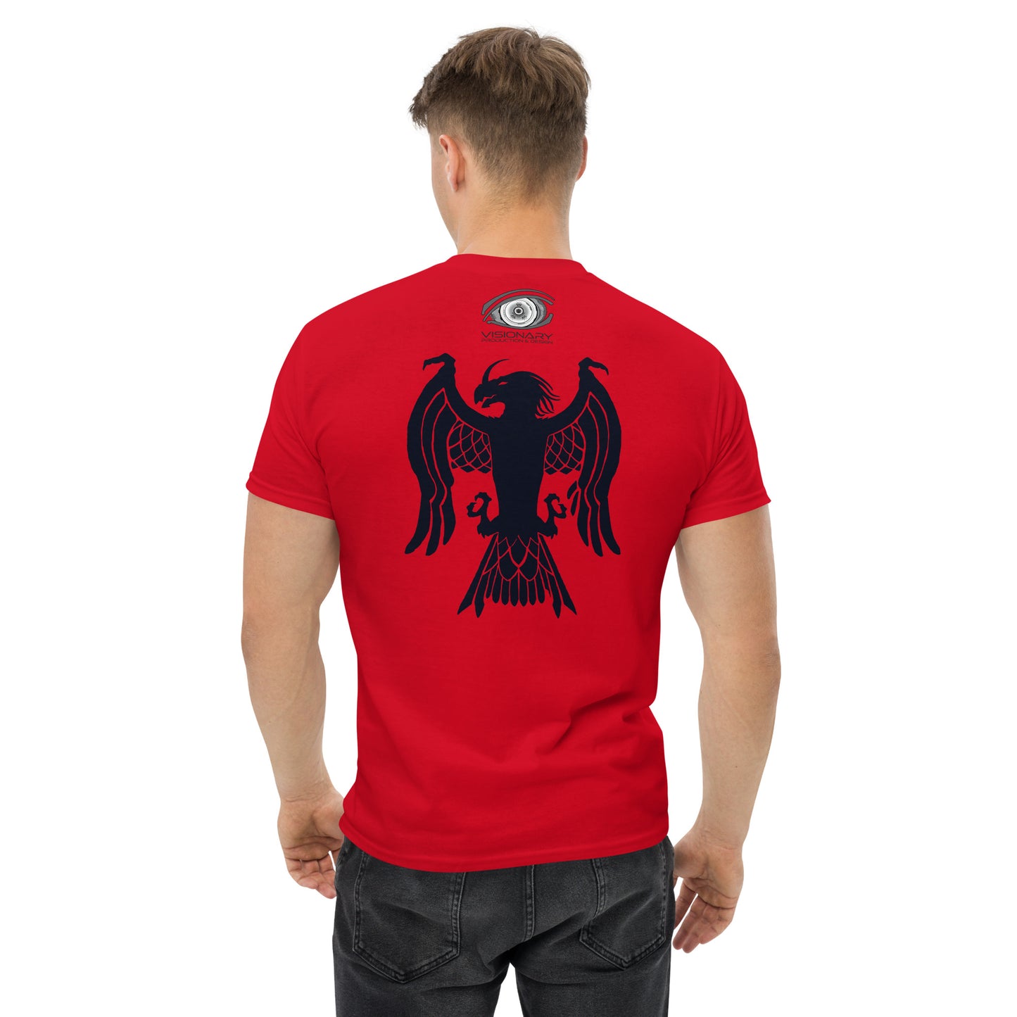 Men’s Classic Tee “Dragon Hawk” Adventurers Front/Crest Back