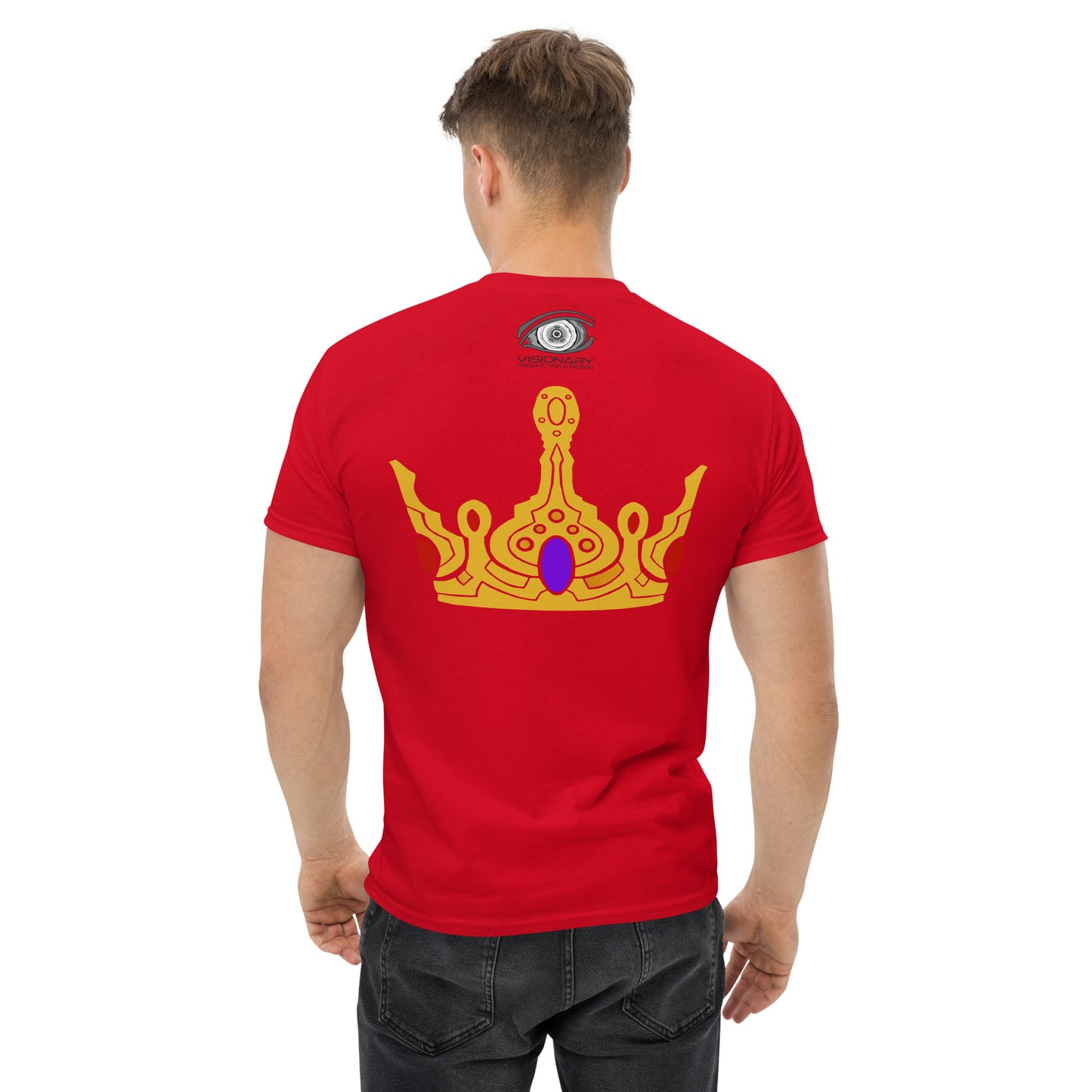 Men’s Classic Tee “Gold Crown” Adventurers Front/Crest Back