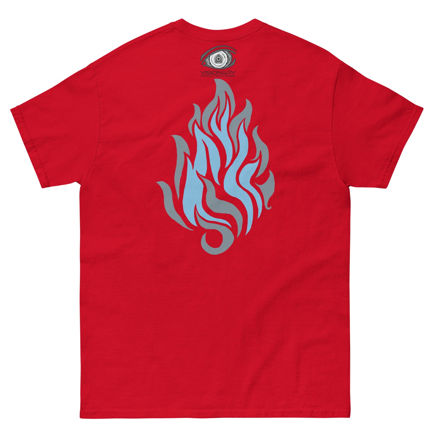 Men’s Classic Tee “Silver Flame” Adventurers Front/Crest Back