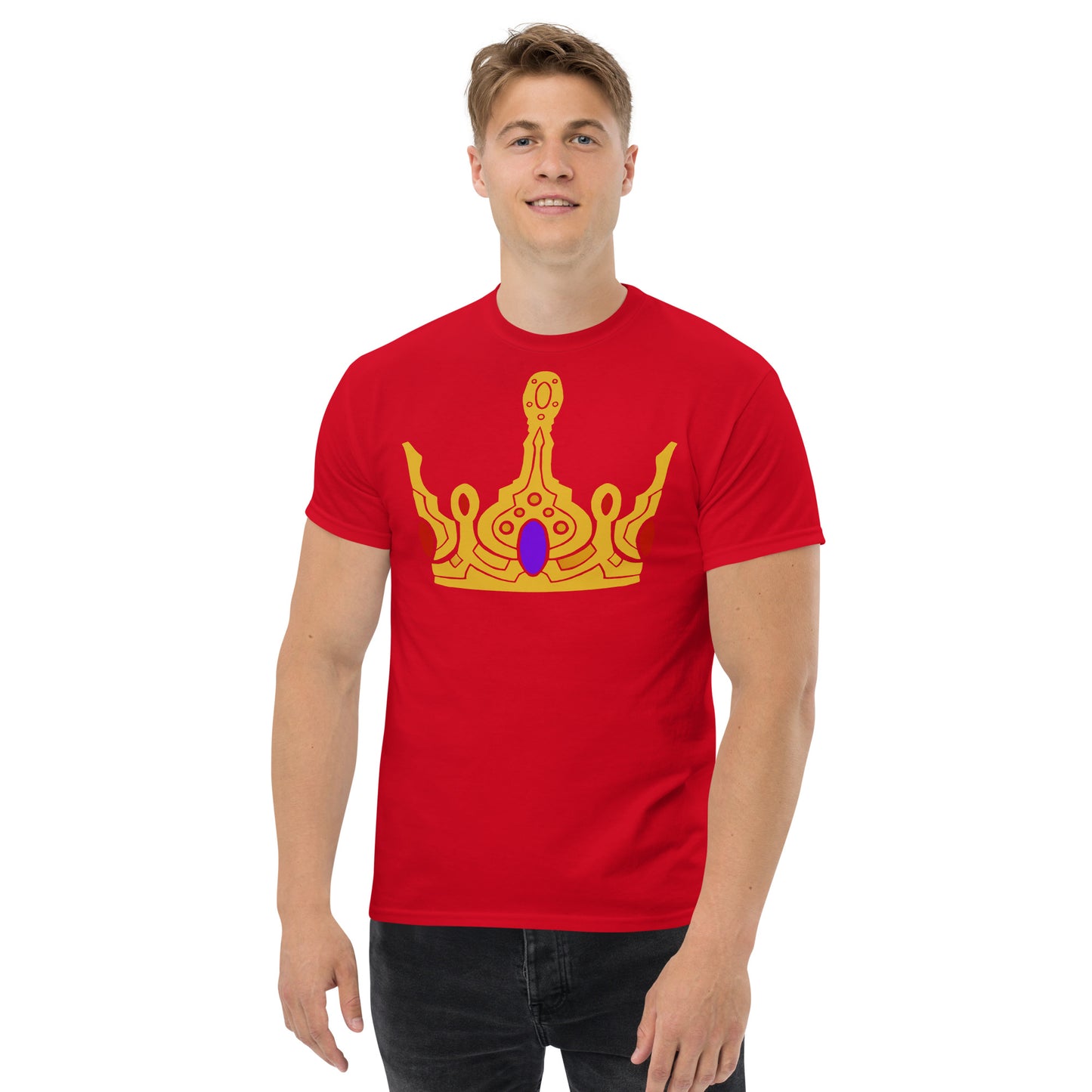 Men’s Classic Tee “Gold Crown” Crest Front/Adventurers Back