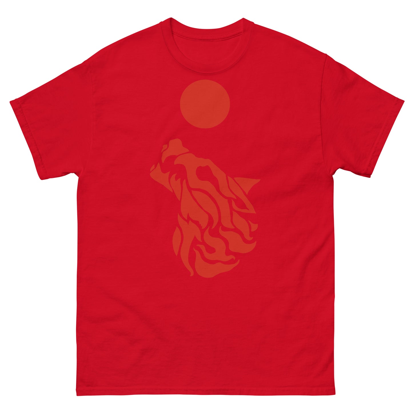 Men’s Classic Tee "Red Wolf” Crest Front/Adventurers Back