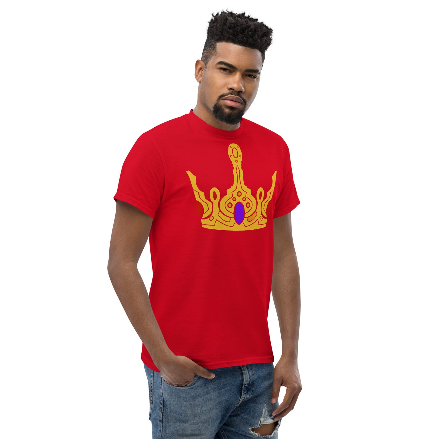 Men’s Classic Tee “Gold Crown” Crest Front/Adventurers Back